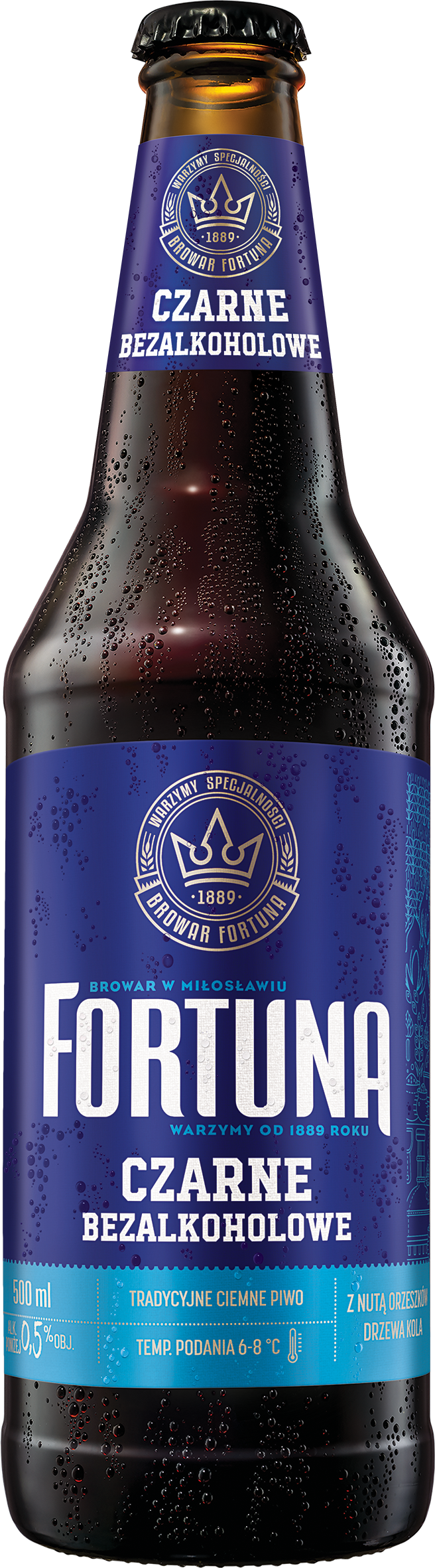 Fortuna Czarne Bezalkoholowe 500 Ml Butelka Zwrotna