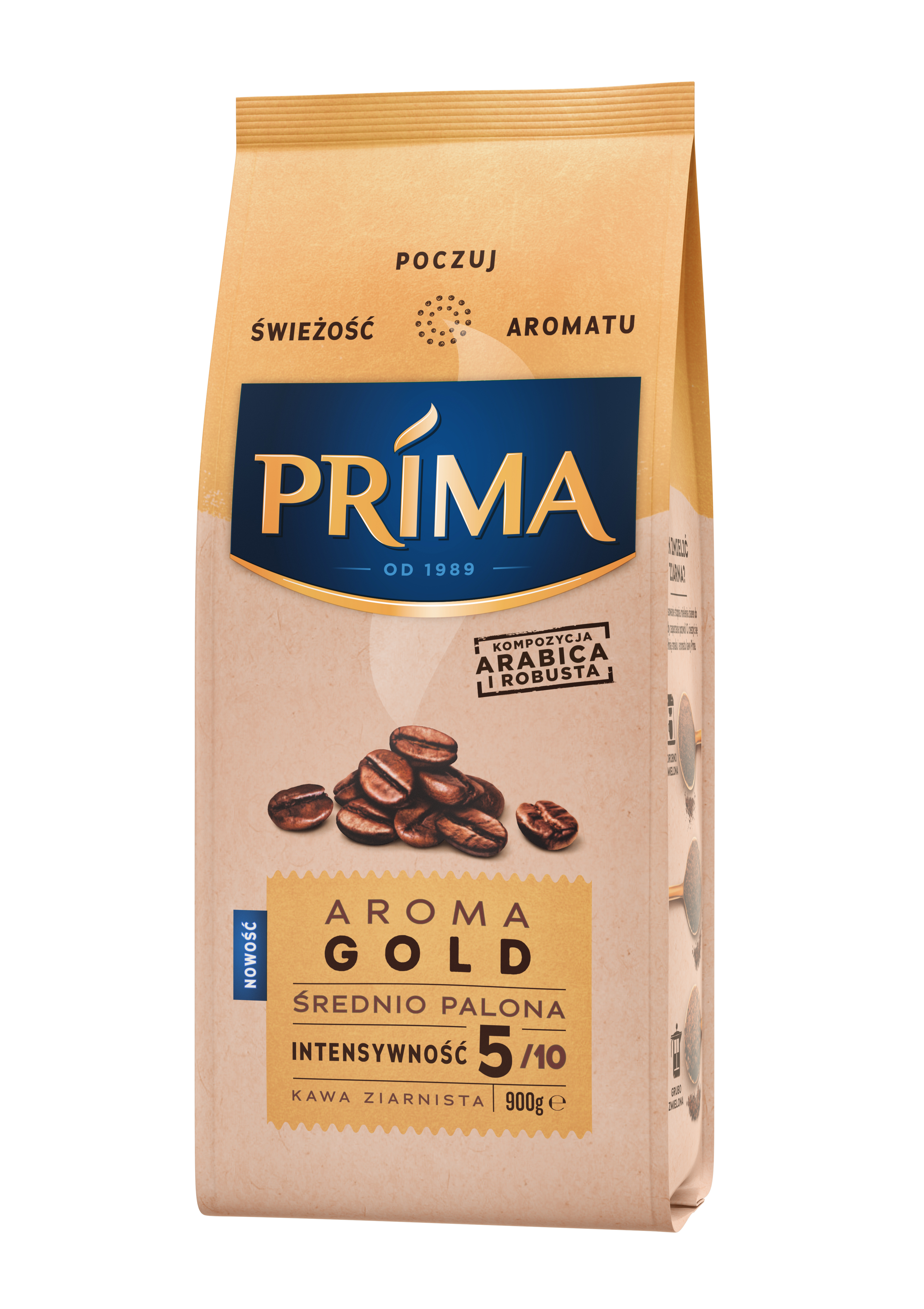 Prima Aroma Gold Kawa Ziarnista 900G