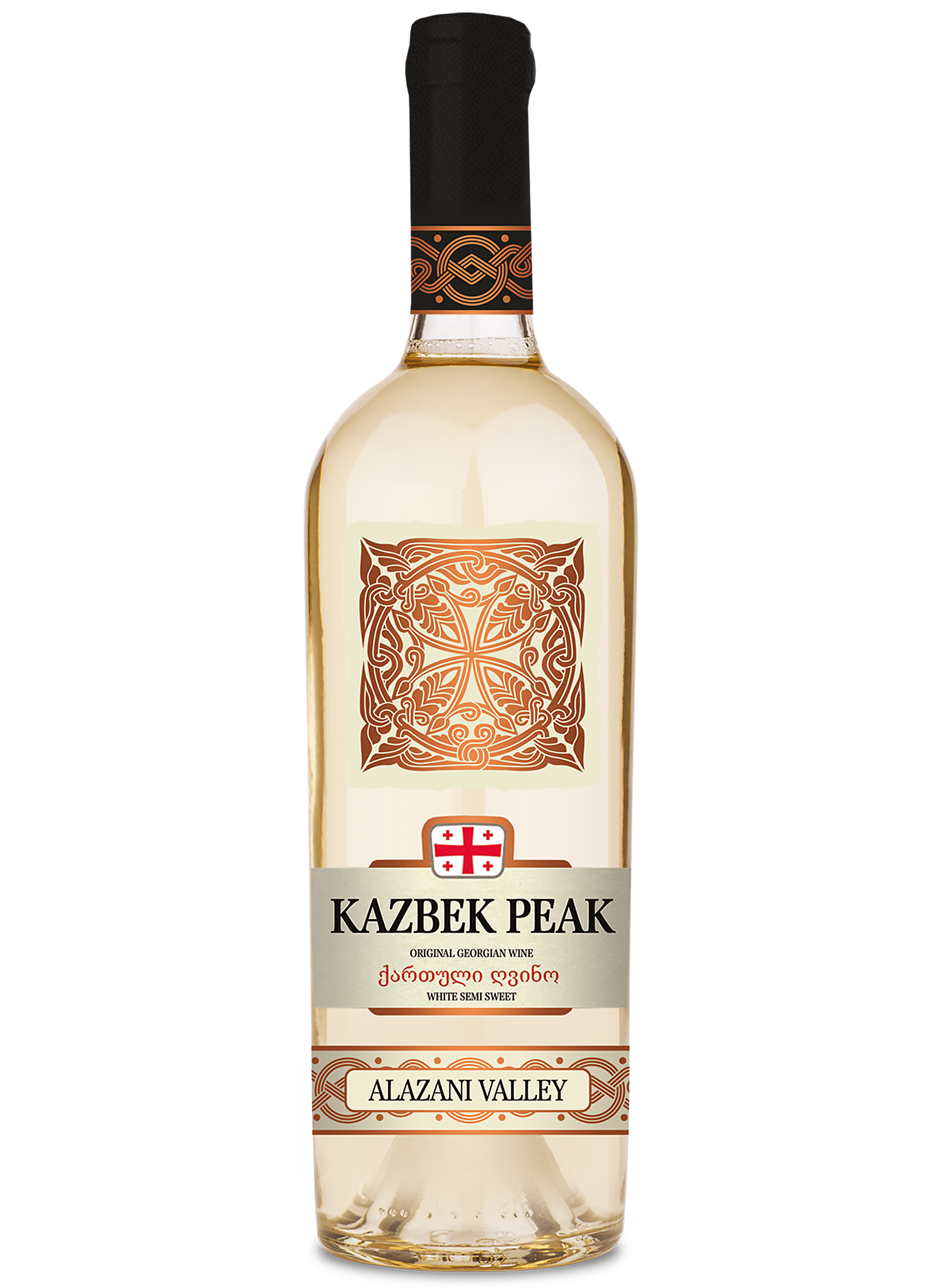 Kazbek Peak White Semisweet Wino Gronowe Białe Półsłodkie 0,75 L