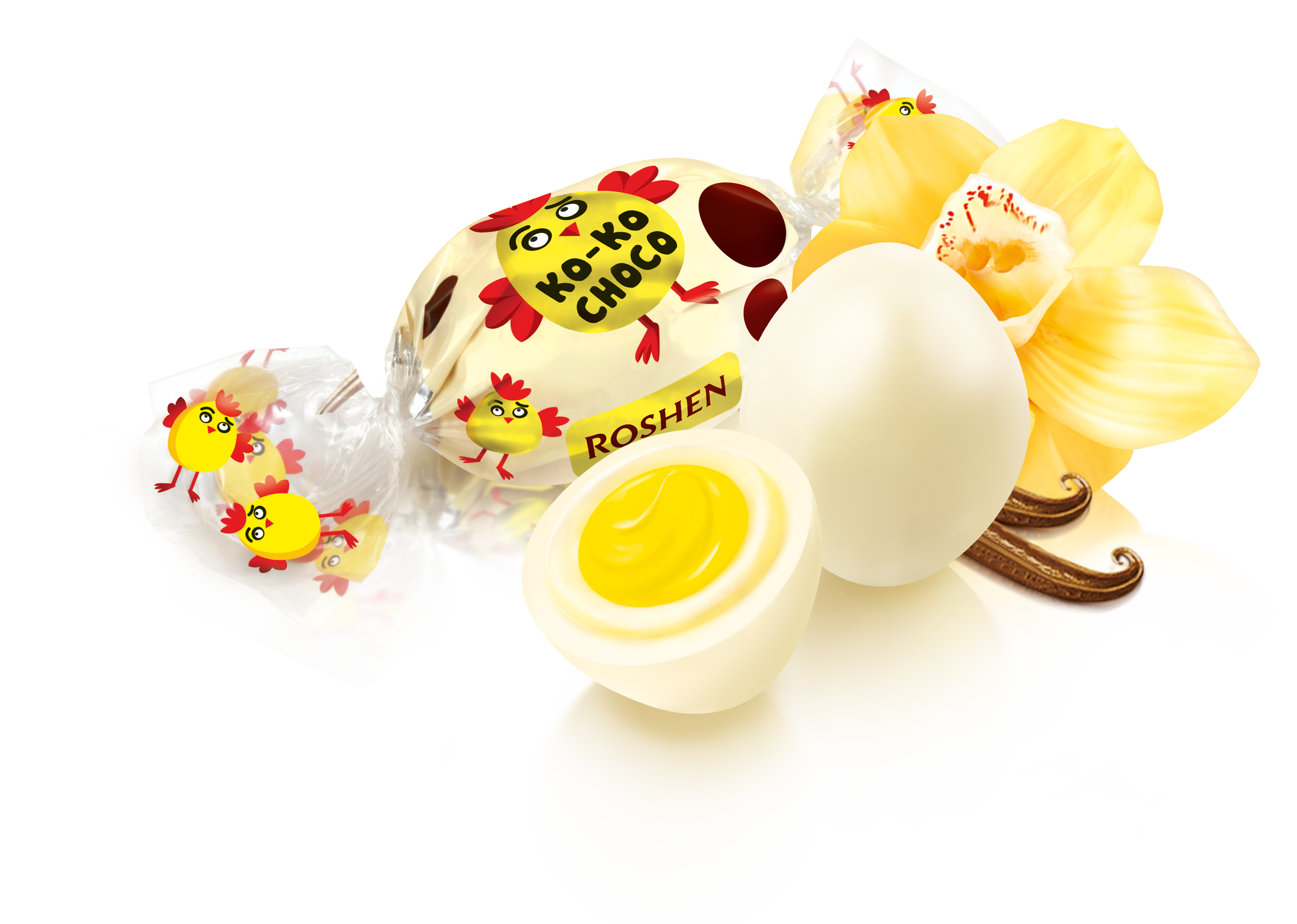 Roshen Ko-Ko Choco White 1Kg/5Bags