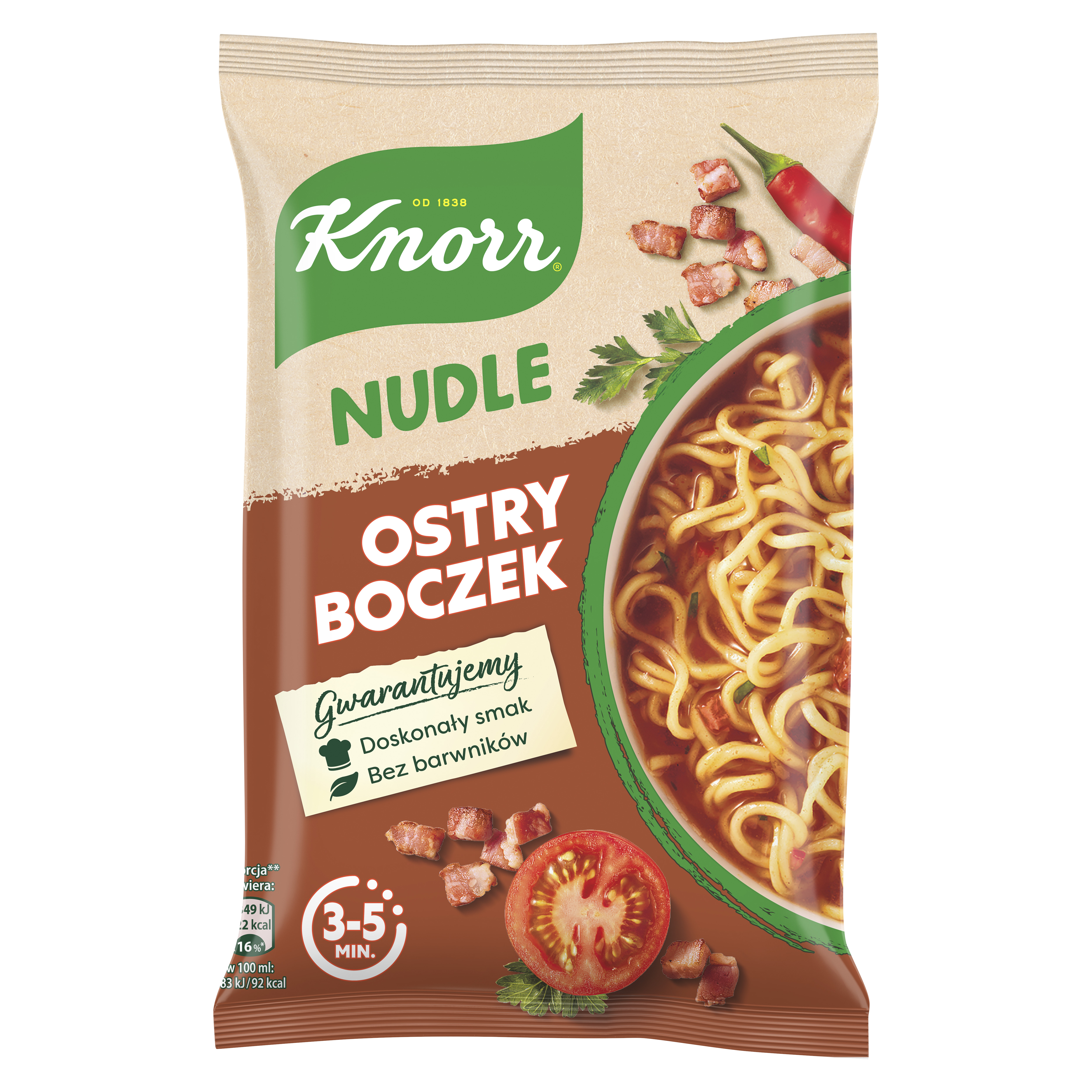 Knorr Nudle Ostry Boczek 63G