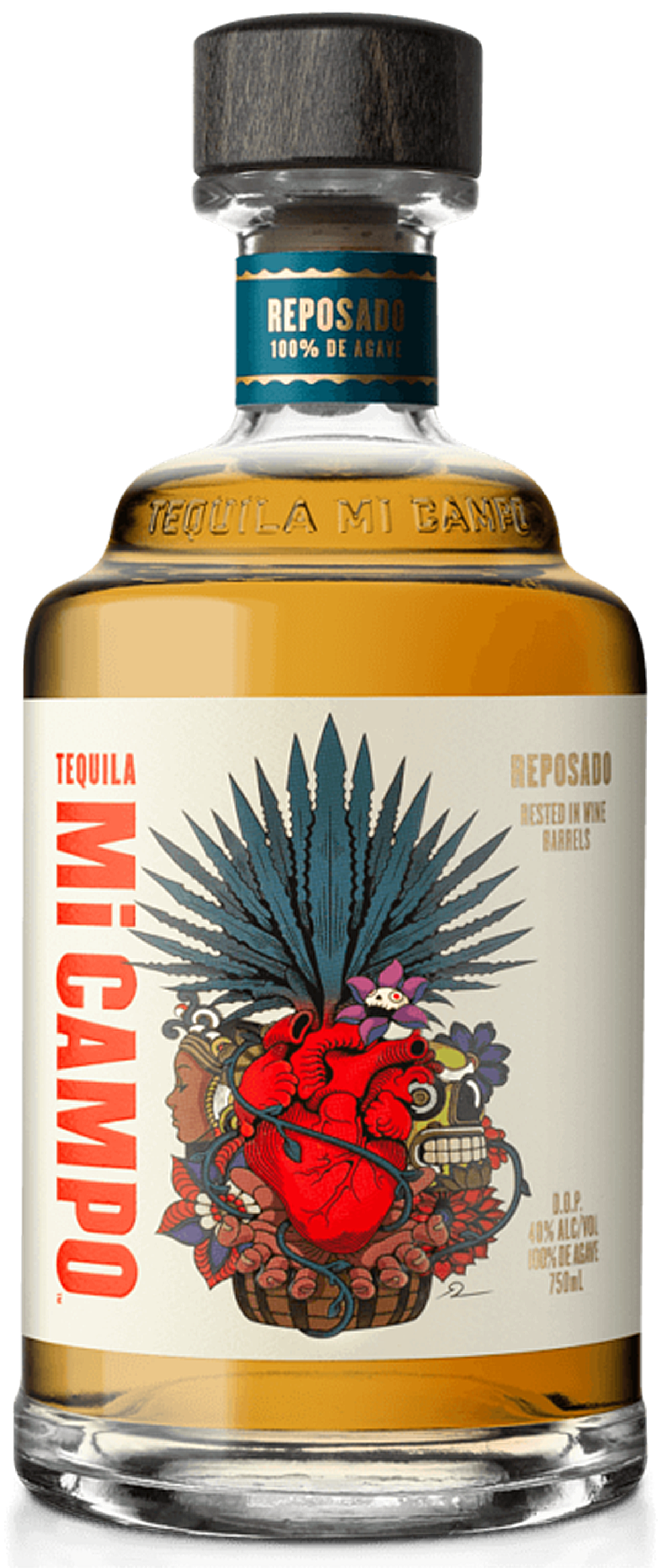 Tequila Mi Campo Reposado 40% 1000Ml