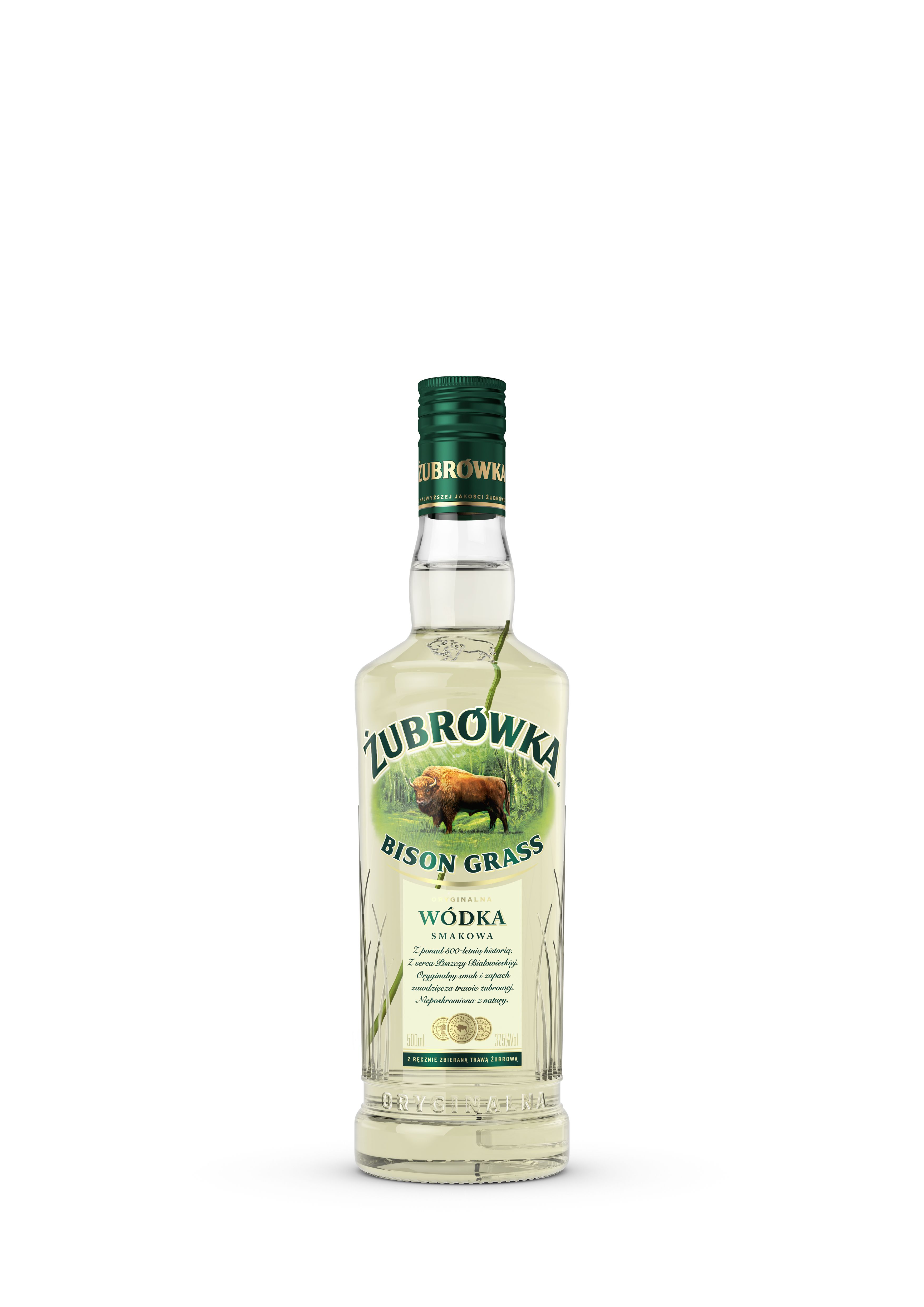 Wódka Smakowa Żubrówka Bison Grass 37,5% 500 Ml