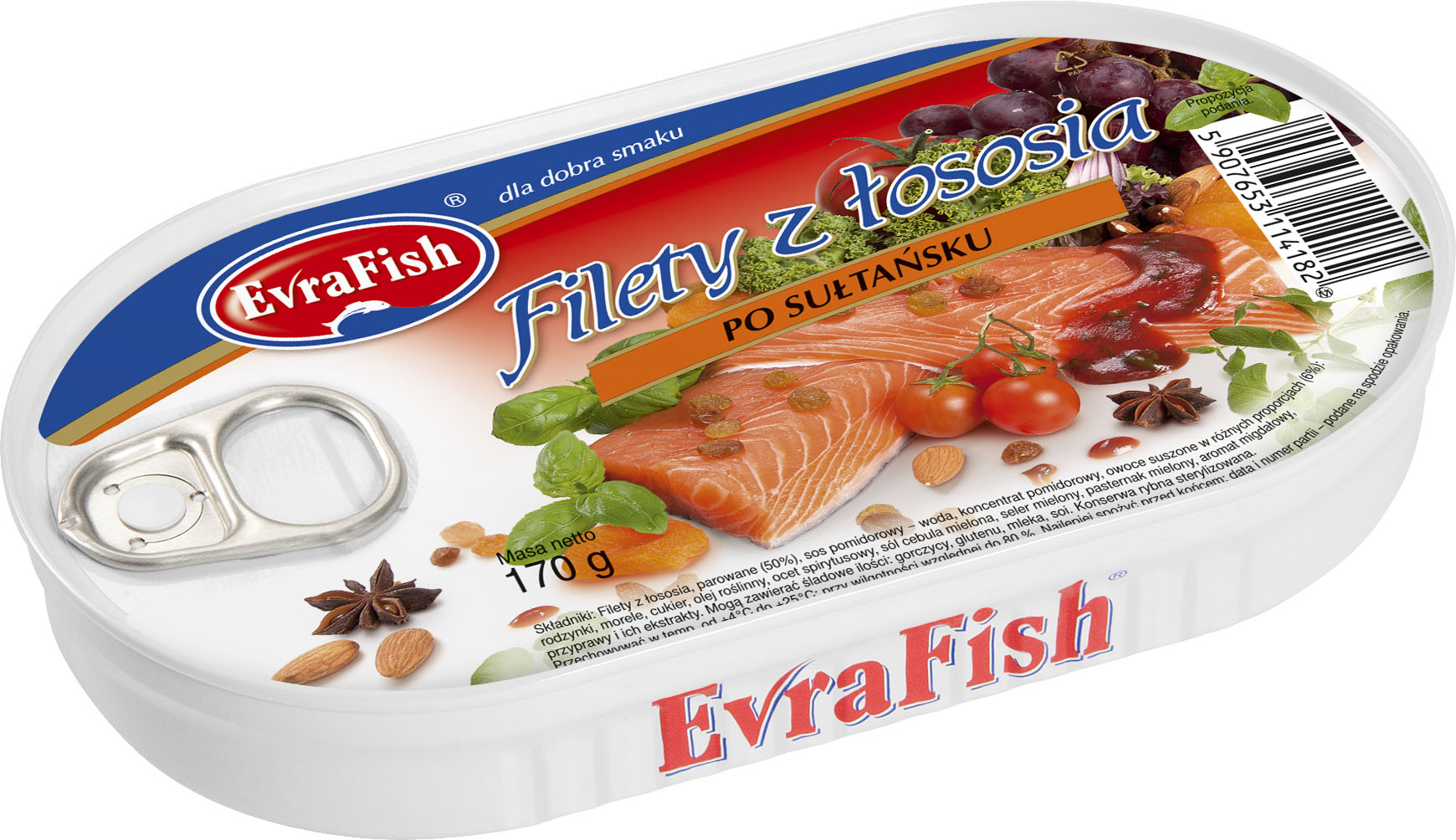 Evrafish-Filety Z Łososia Po Sułtańsku 170G