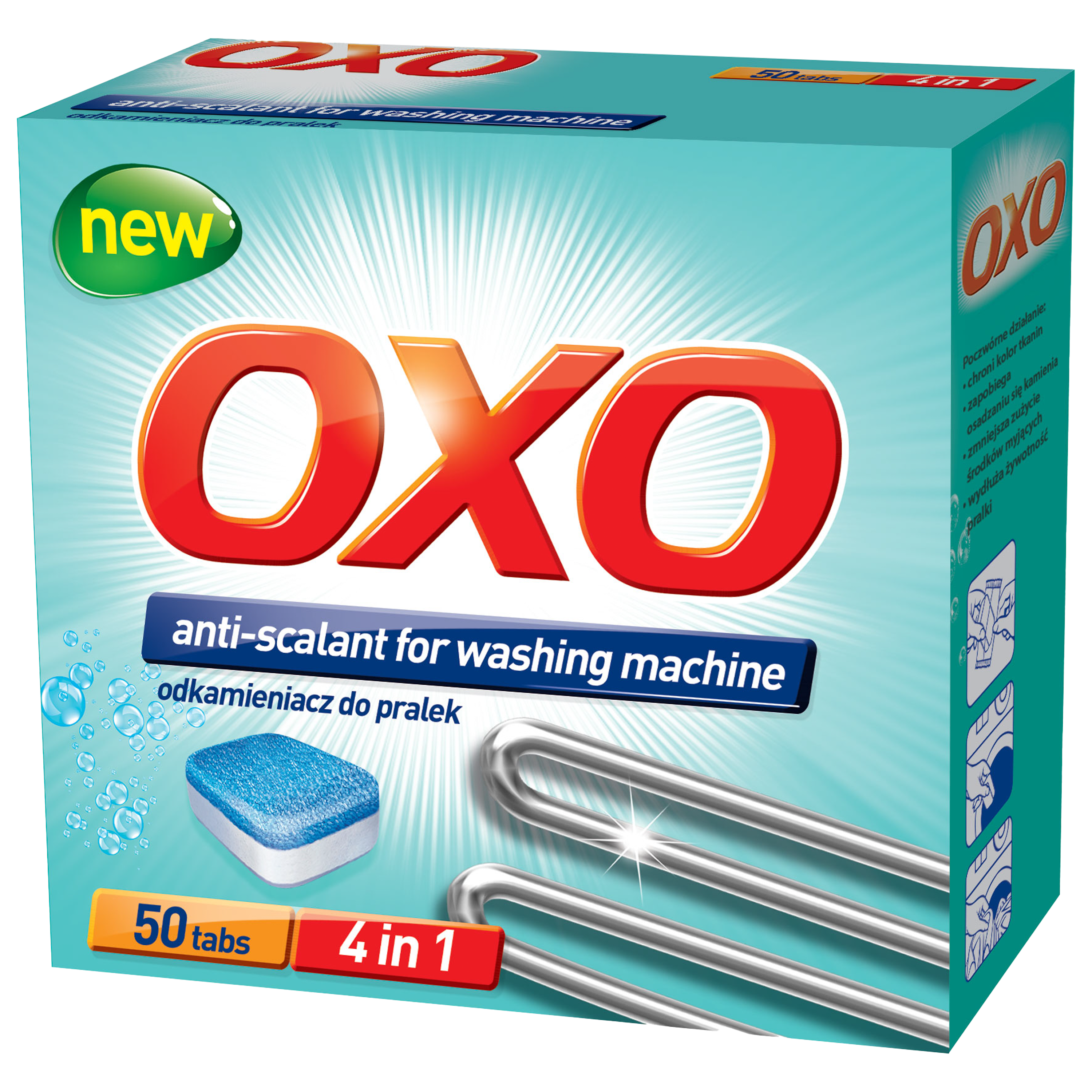 Oxo Odkamieniacz Do Pralek W Tabletkach 50Szt 800G