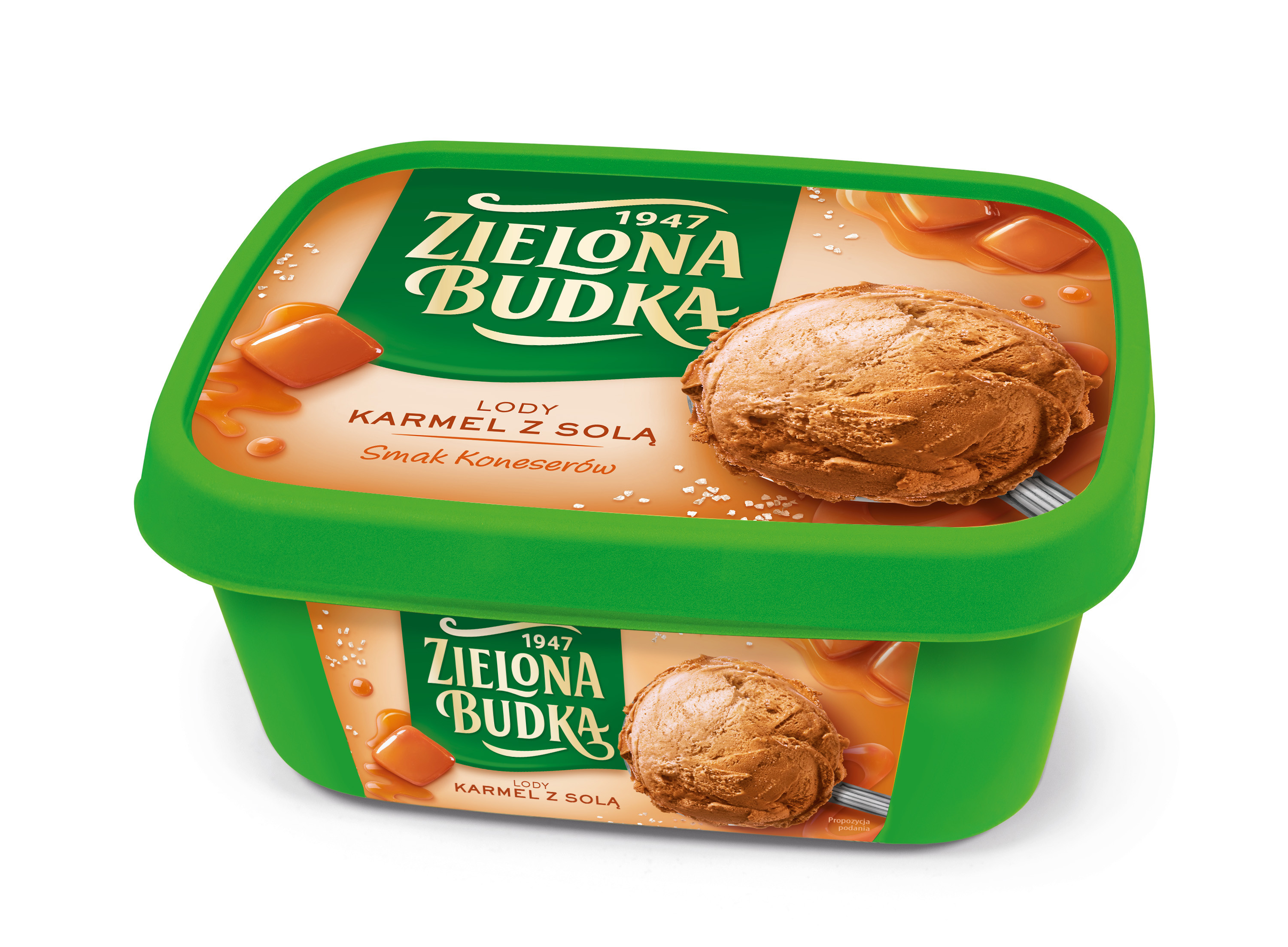 Zielona Budka Lody Karmel Z Solą 1L