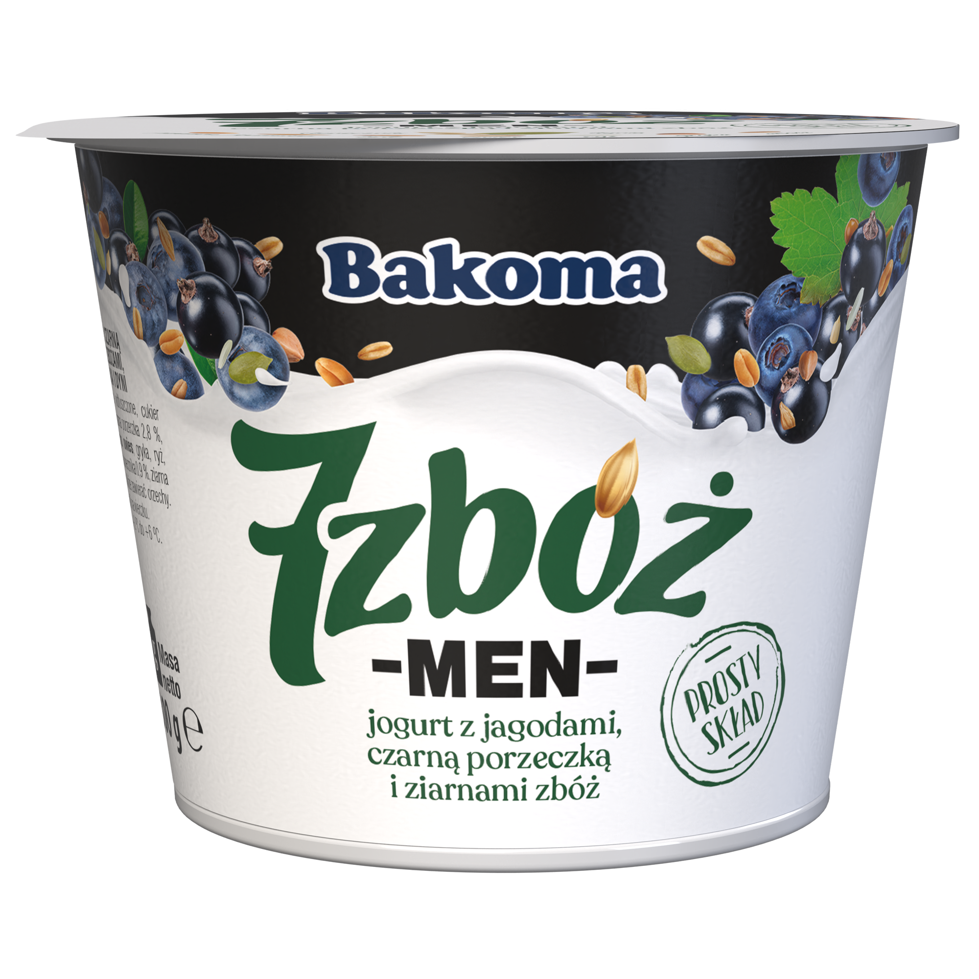 7 Zbóż Men Jogurt Z Jagodami, Czarną Porzeczką I Z Ziarnami Zbóż 300G