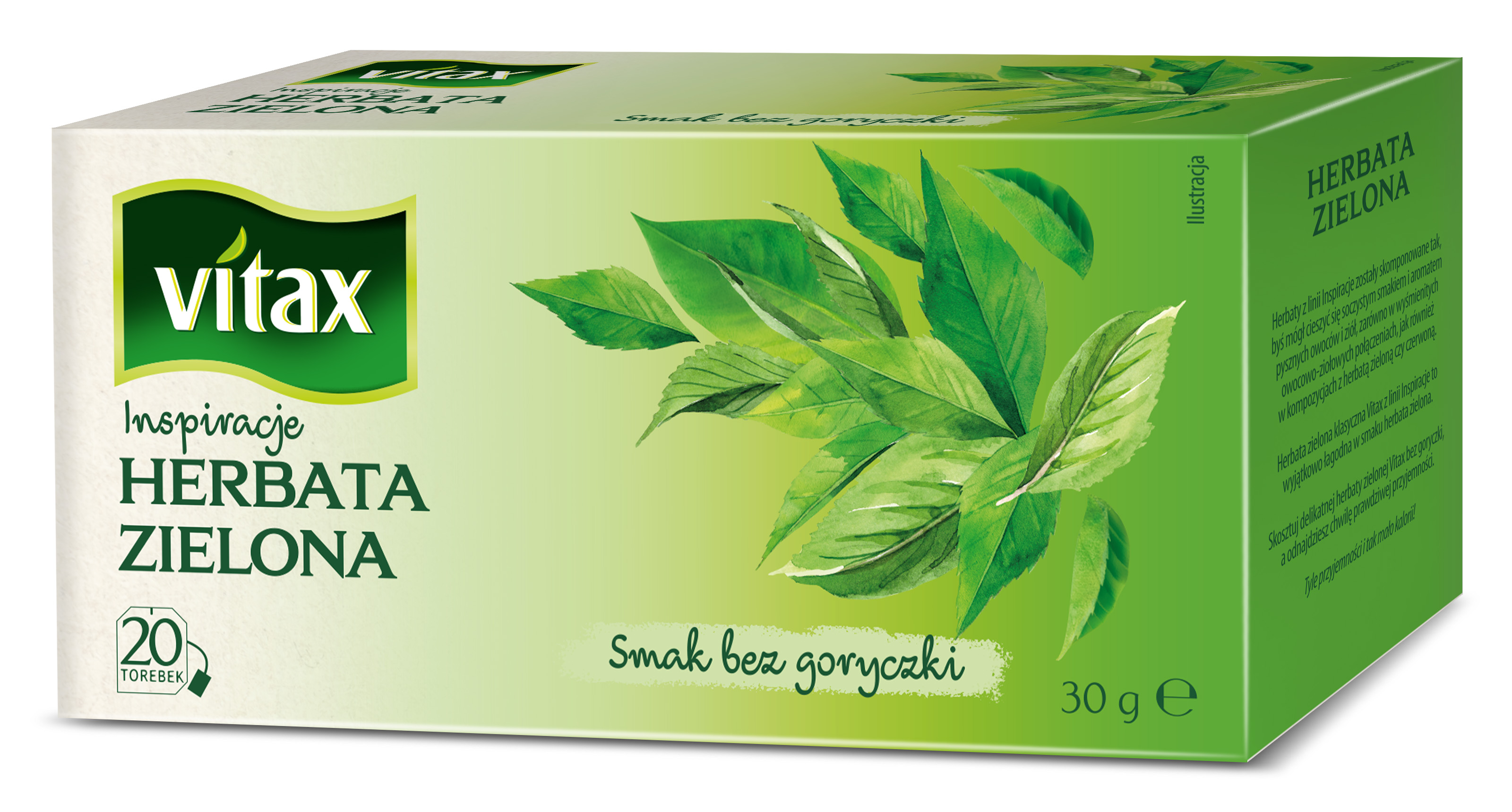 Herbata Vitax Inspiracje Zielona 20 Torebek X 1,5G