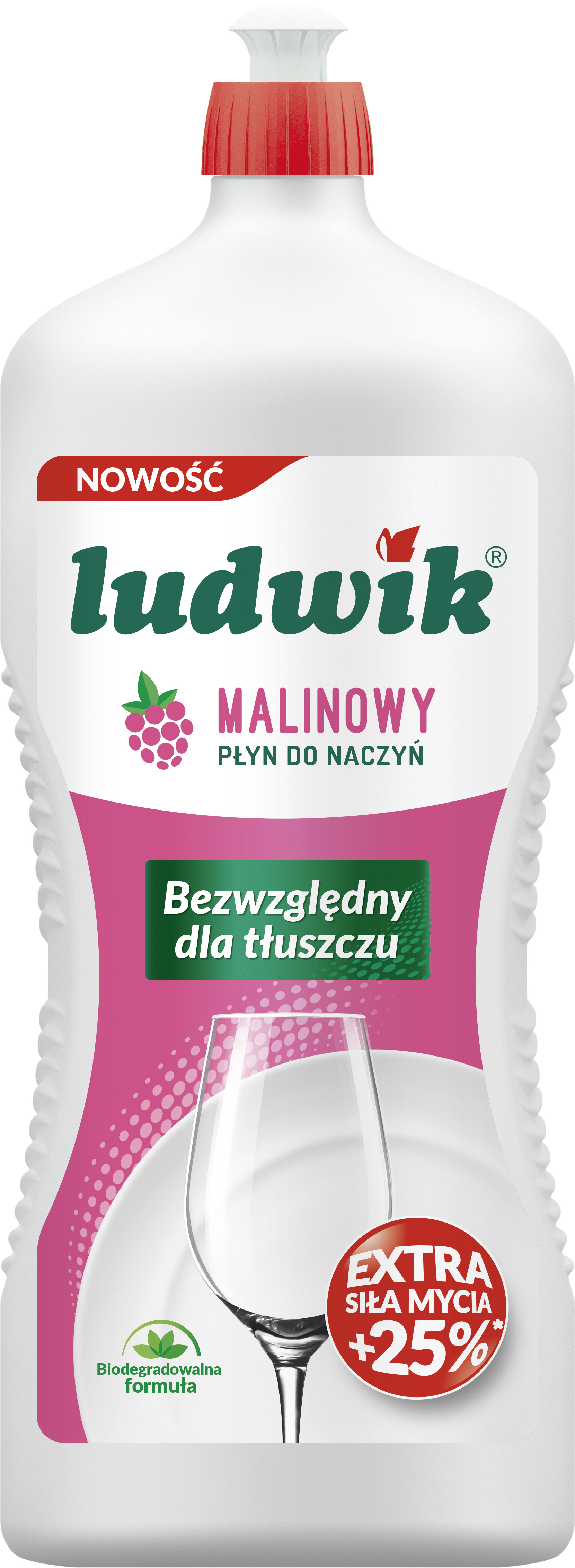 Ludwik Płyn Do Mycia Naczyń 1,35 Kg - Malinowy