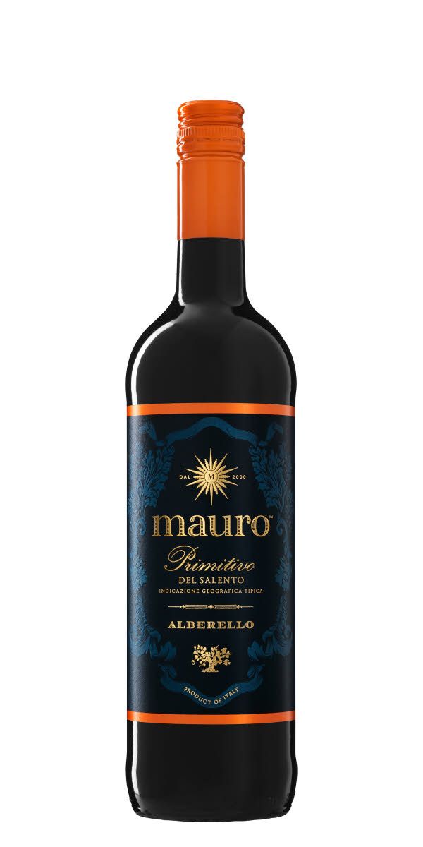 Wino Czerwone Wytrawne Mauro Primitivo 14% 750Ml