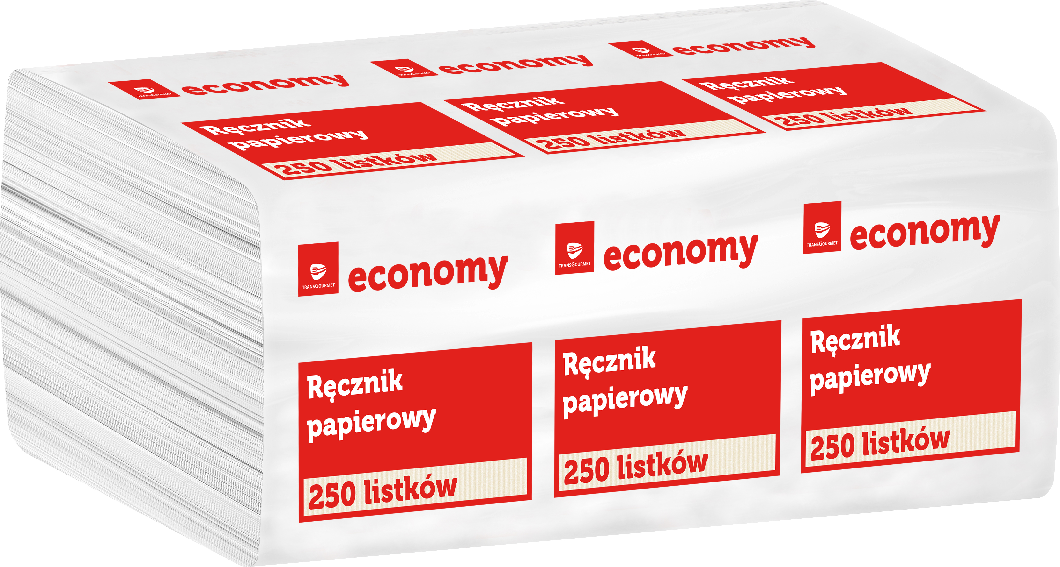 Tge/Tops Ręcznik Papierowy Biały W Listkach 250 Szt.