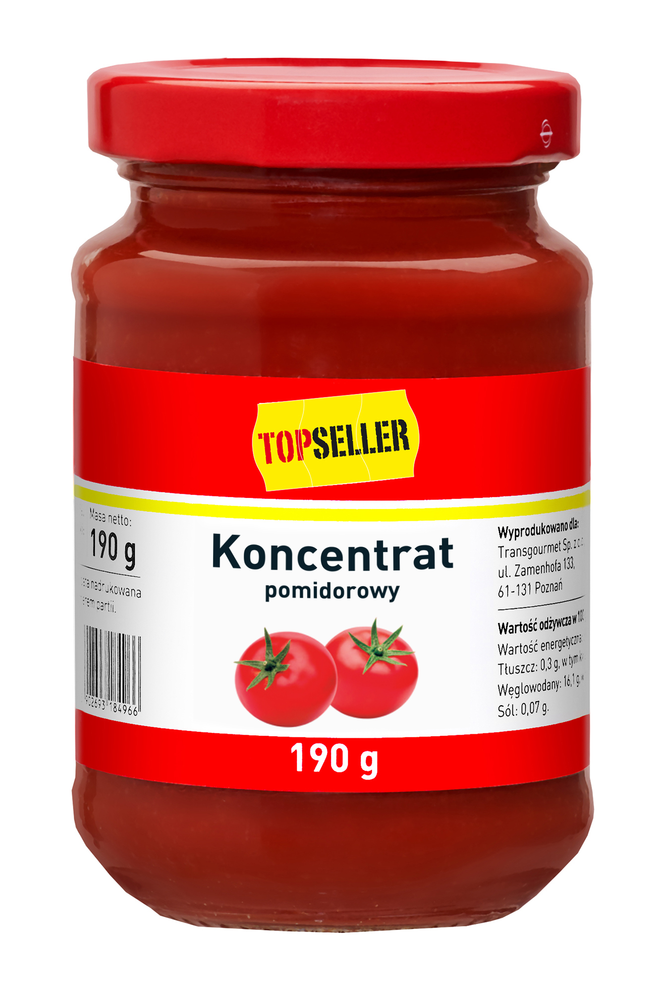 Topseller Koncentrat Pomidorowy 190 G