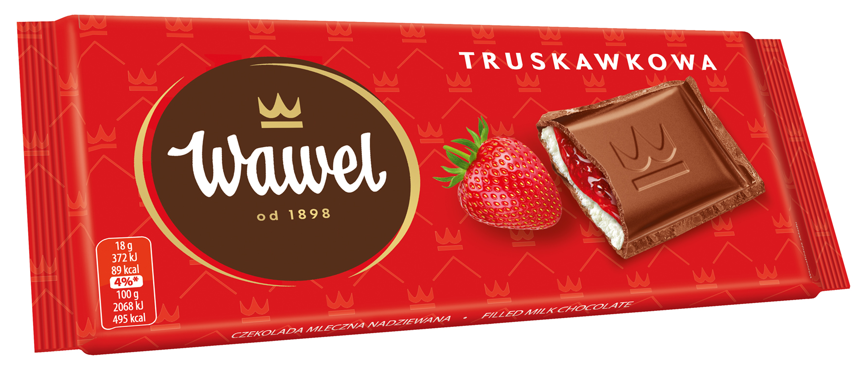 Wawel Czekolada Truskawkowa 90G