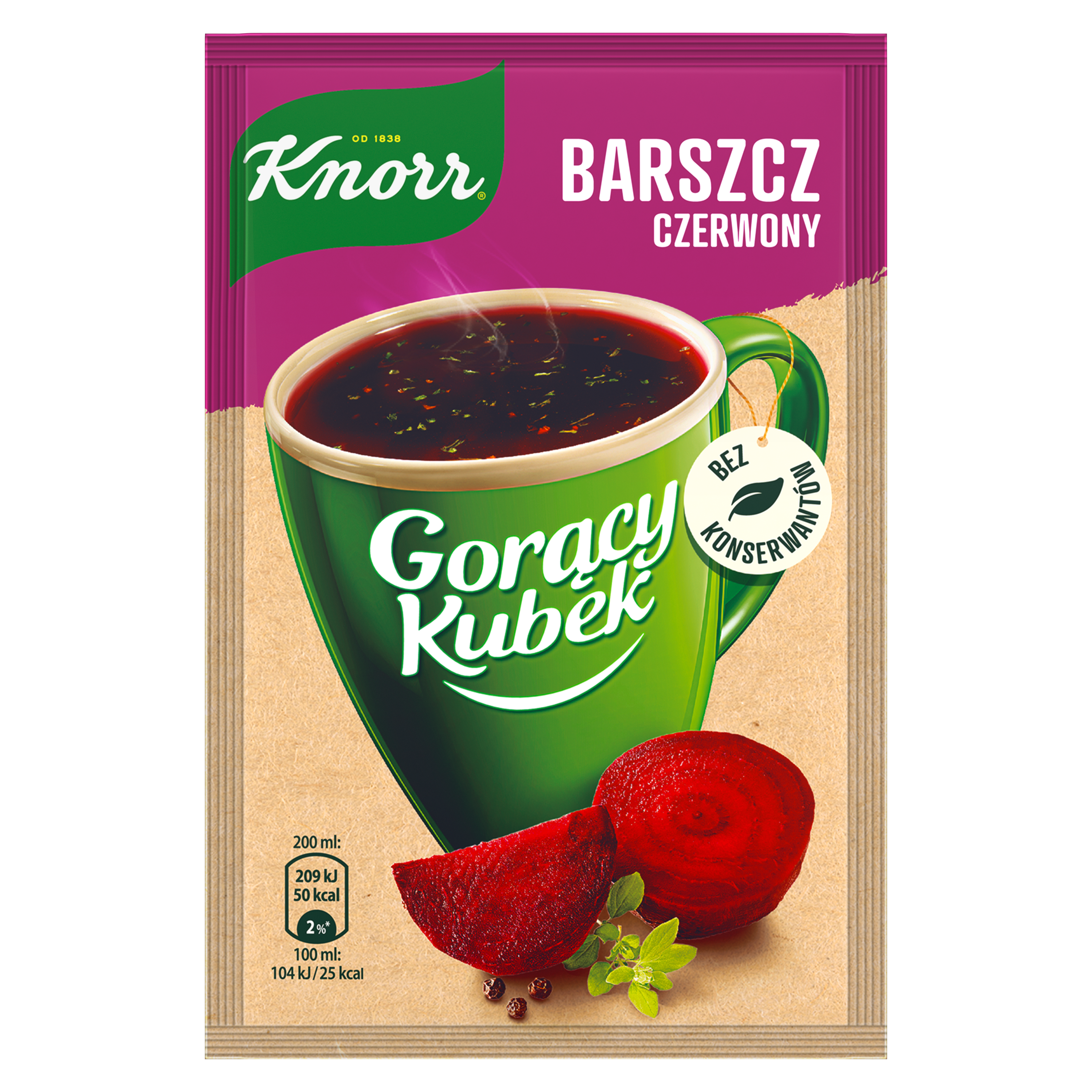Knorr Gorący Kubek Barszcz Czerwony 14 G