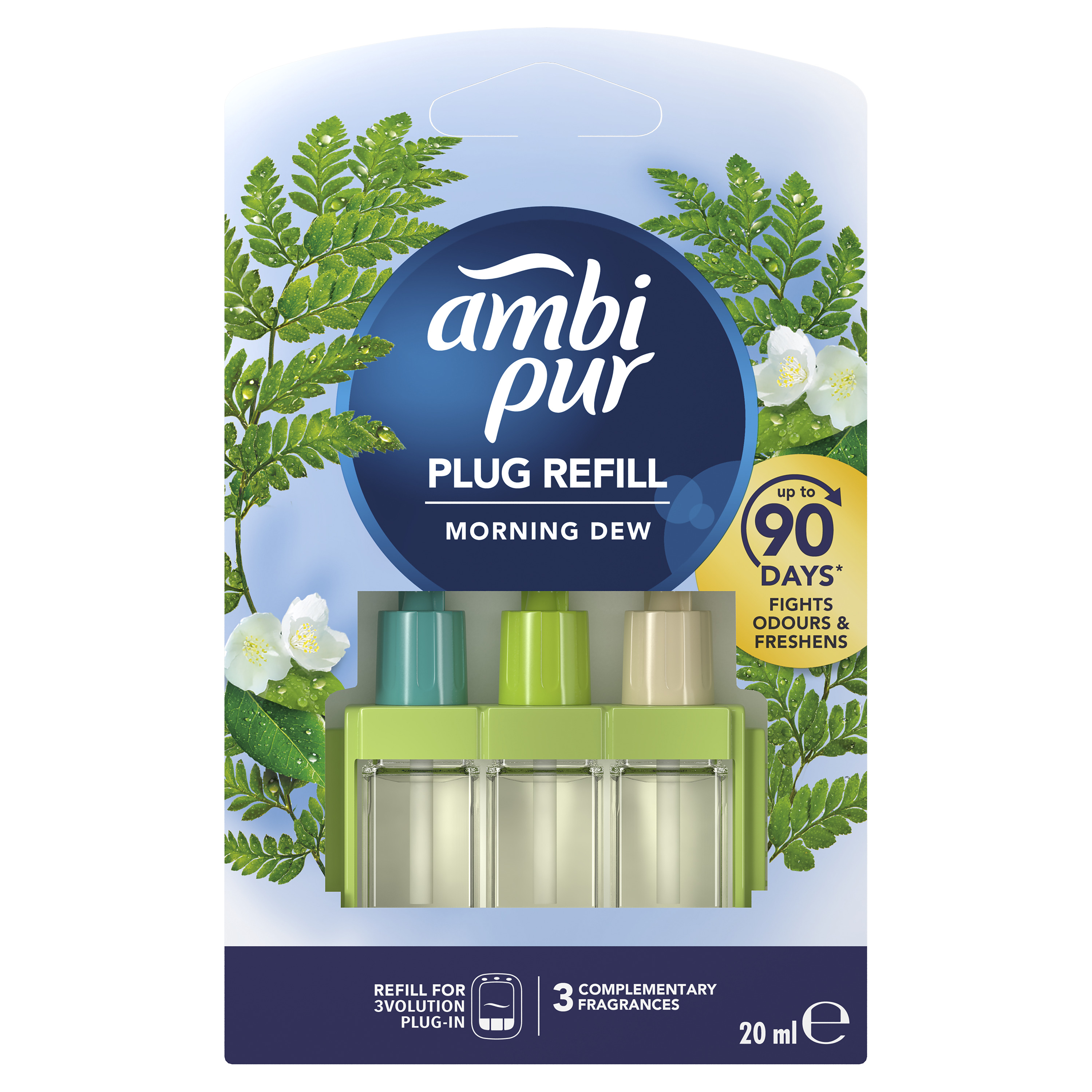 Ambi Pur 3Volution Wkład Do Elektrycznego Odświeżacza Powietrza Morning Dew, 20 Ml
