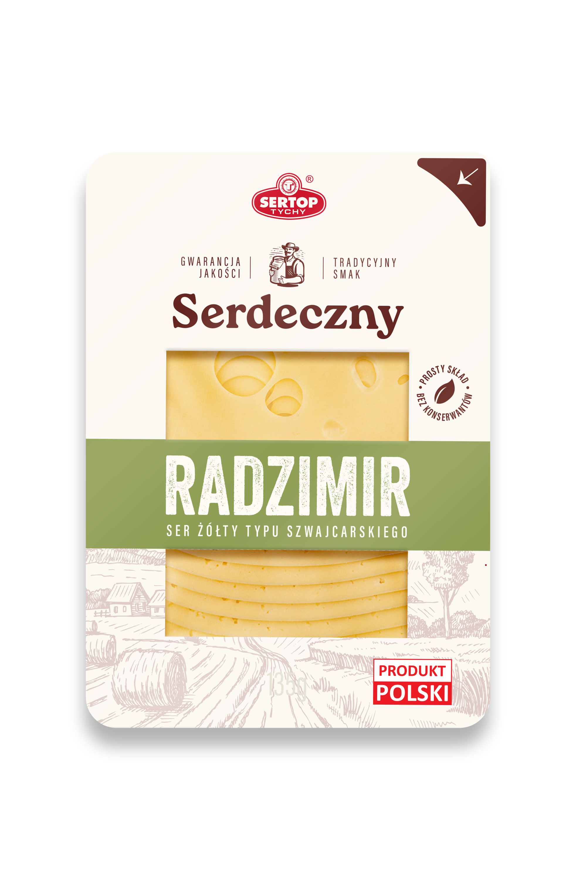 Radzimir Ser Dojrzewający Tłusty W Plastrach 135 G Sertop