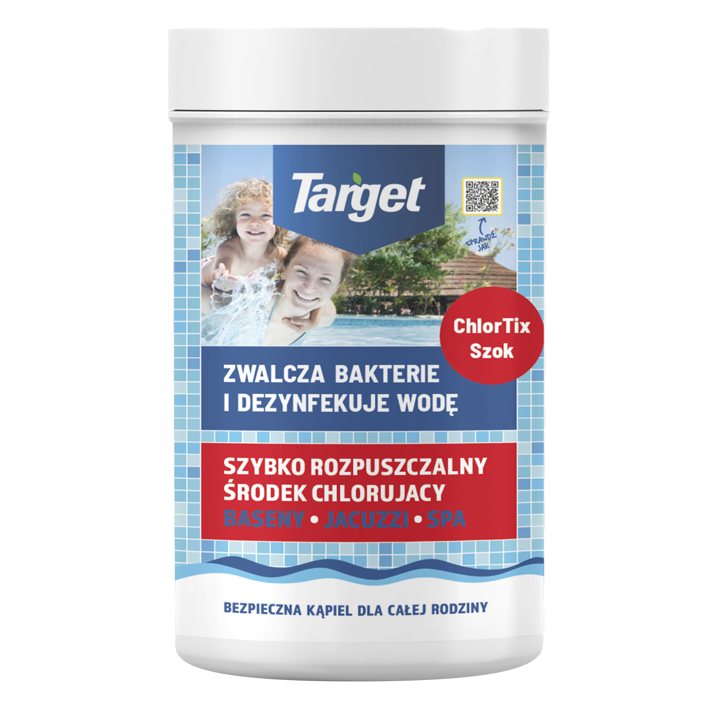 Środek Zwalczający Bakterie I Dezynfekujący Wodę Basenową Chlortix Szok 1 Kg