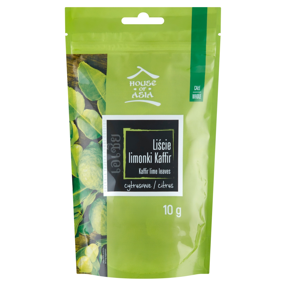 House Of Asia Liście Limonki Kaffir Całe 10G