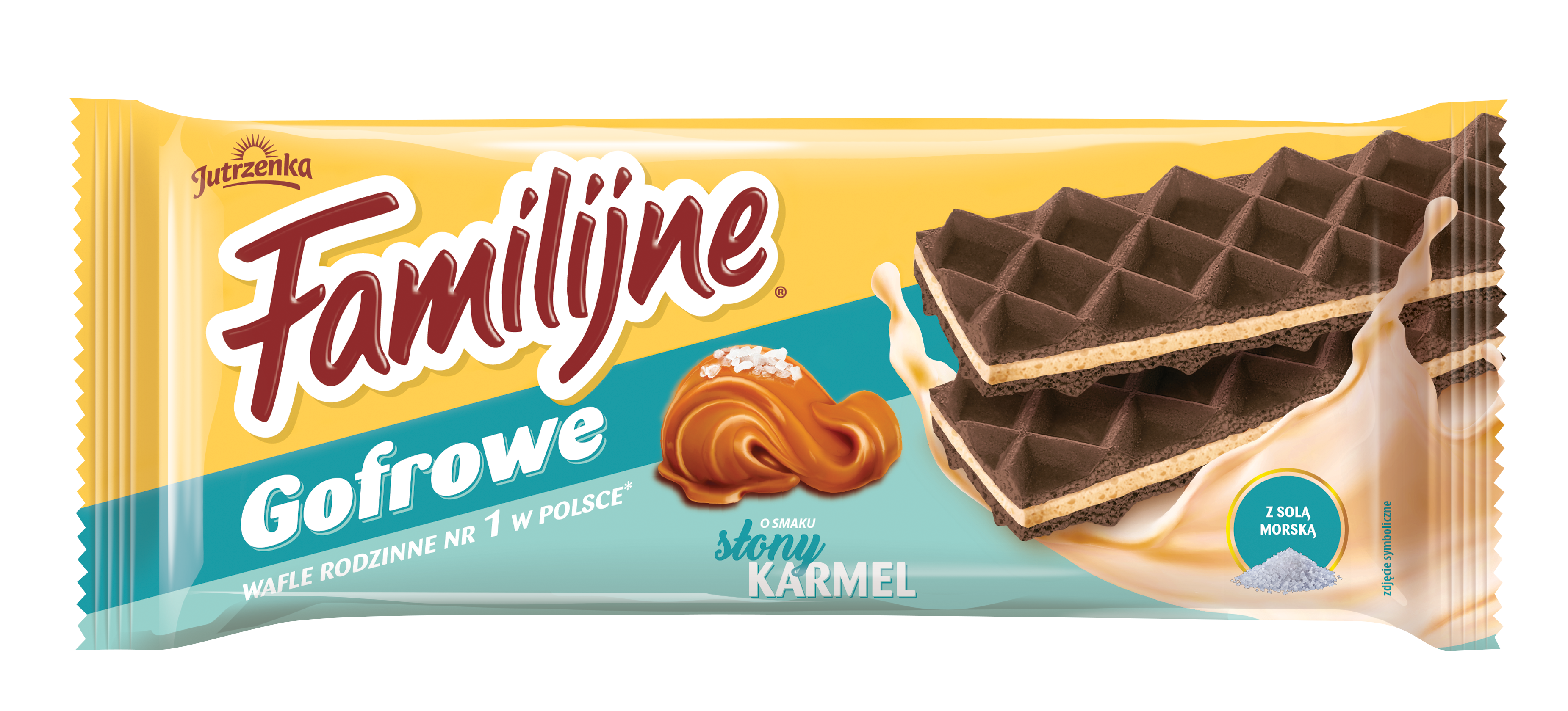 Familijne Gofrowe O Smaku Słony Karmel 140G