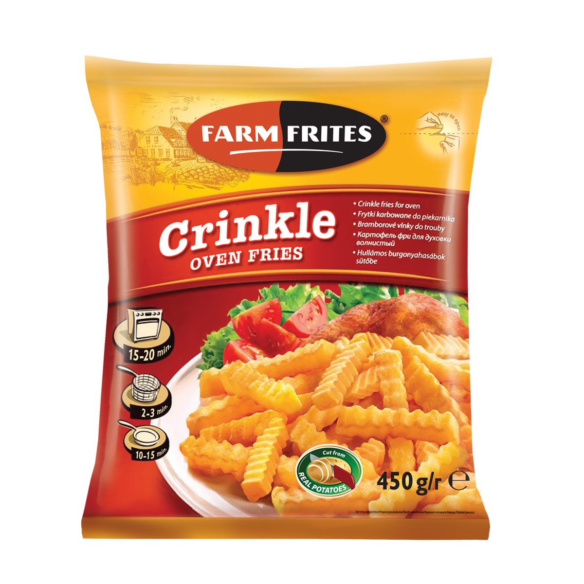 Farm Frites Frytki Karbowane Do Piekarnika 450 G