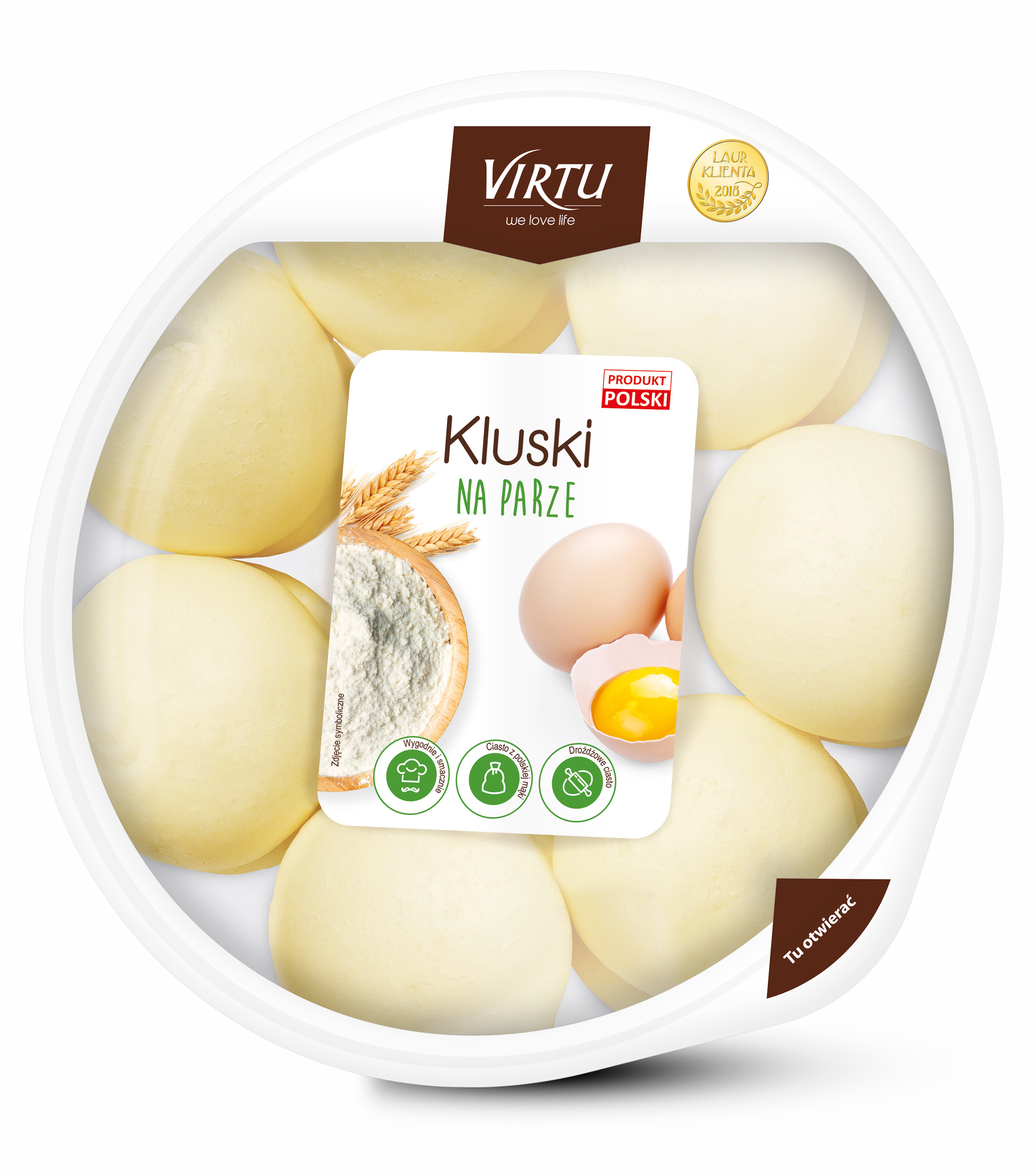 Virtu Kluski Na Parze 800G