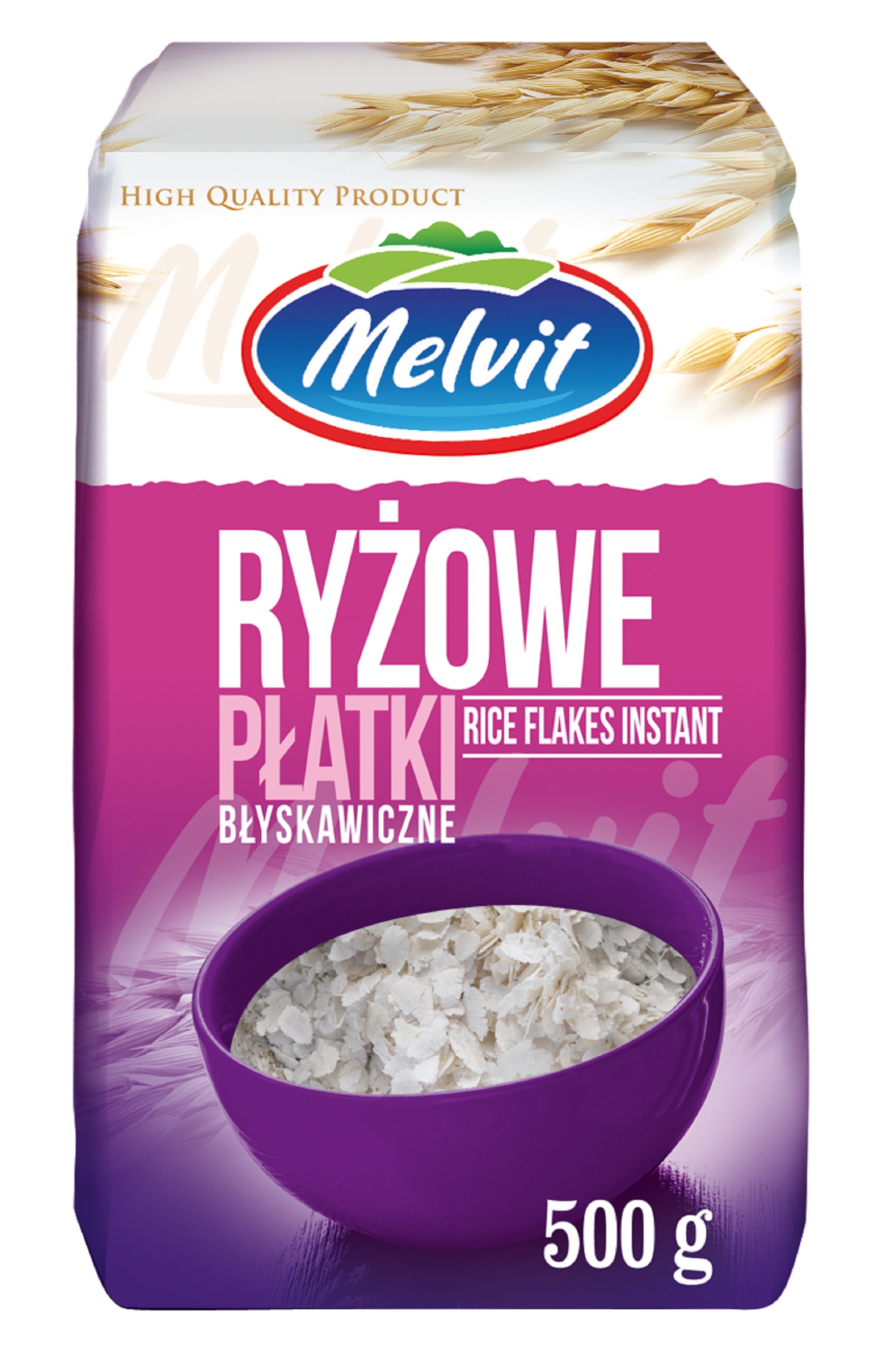 Melvit Płatki Ryżowe Błyskawiczne 500G