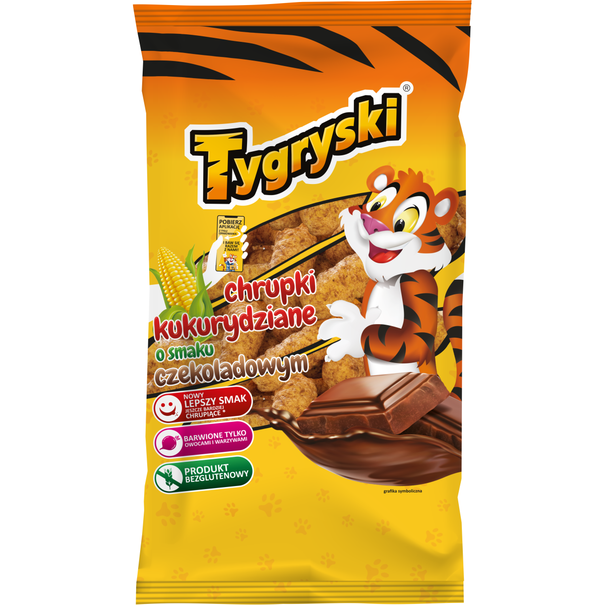 Tygryski Chrupki Kukurydziane O Smaku Czekoladowym 77G