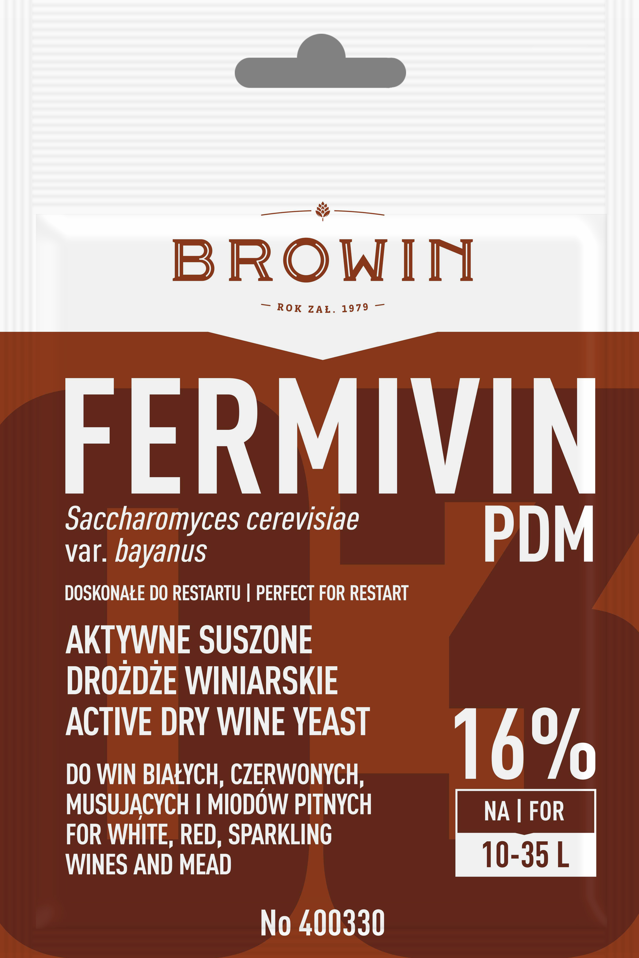 Drożdże Suszone Fermivin Pdm Browin 7 G