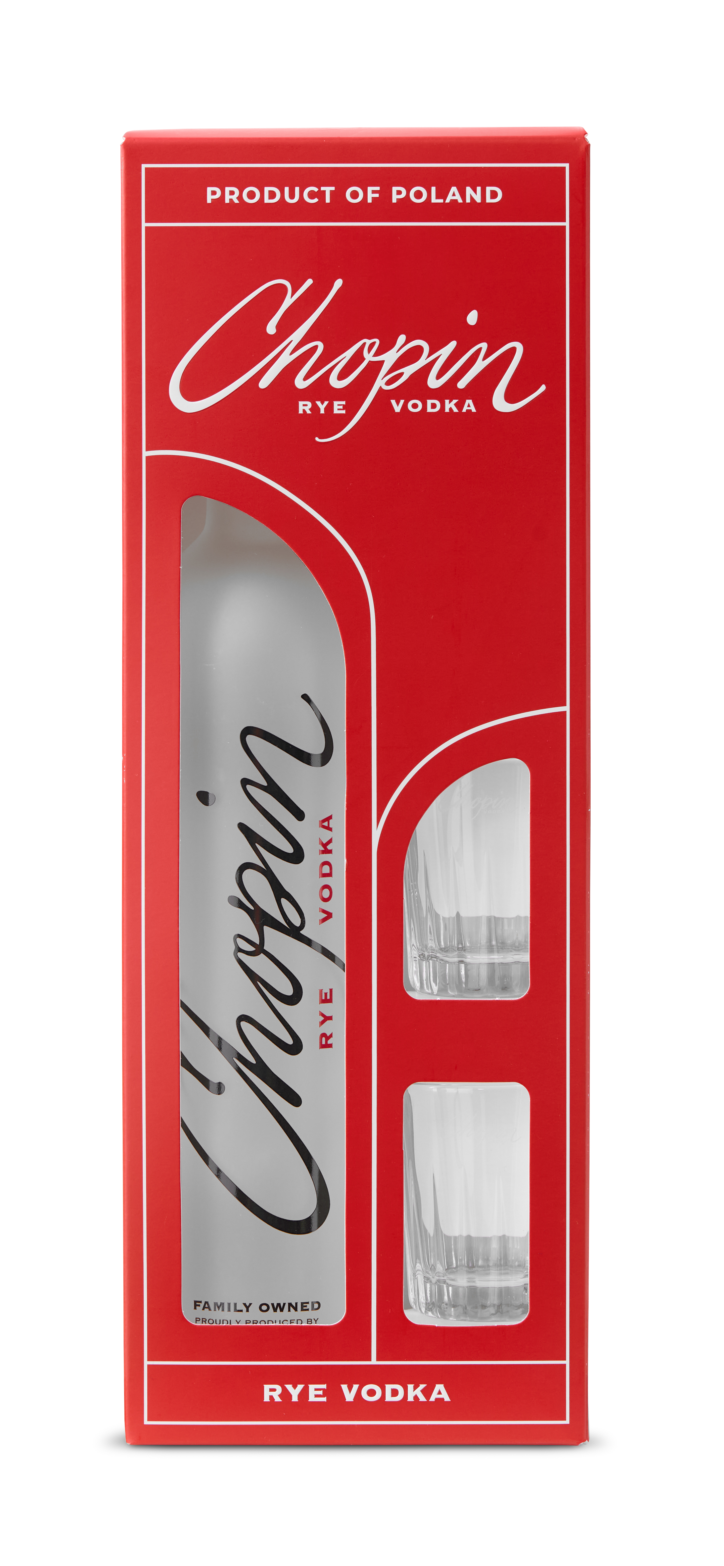 Chopin Rye Vodka 40% 500Ml + 2 Kieliszki