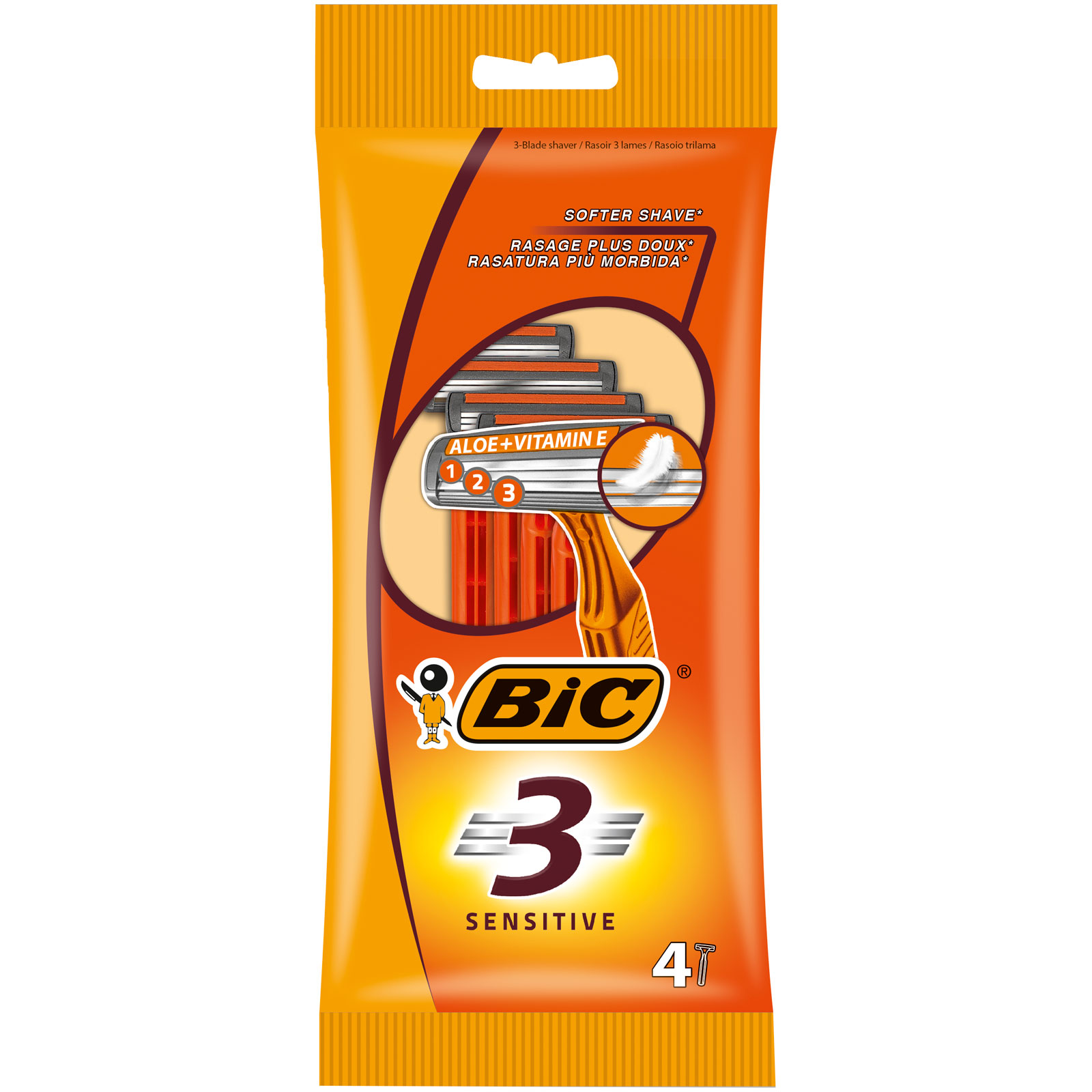Bic 3 Sensitive Maszynka Do Golenia Opakowanie 4 Sztuki