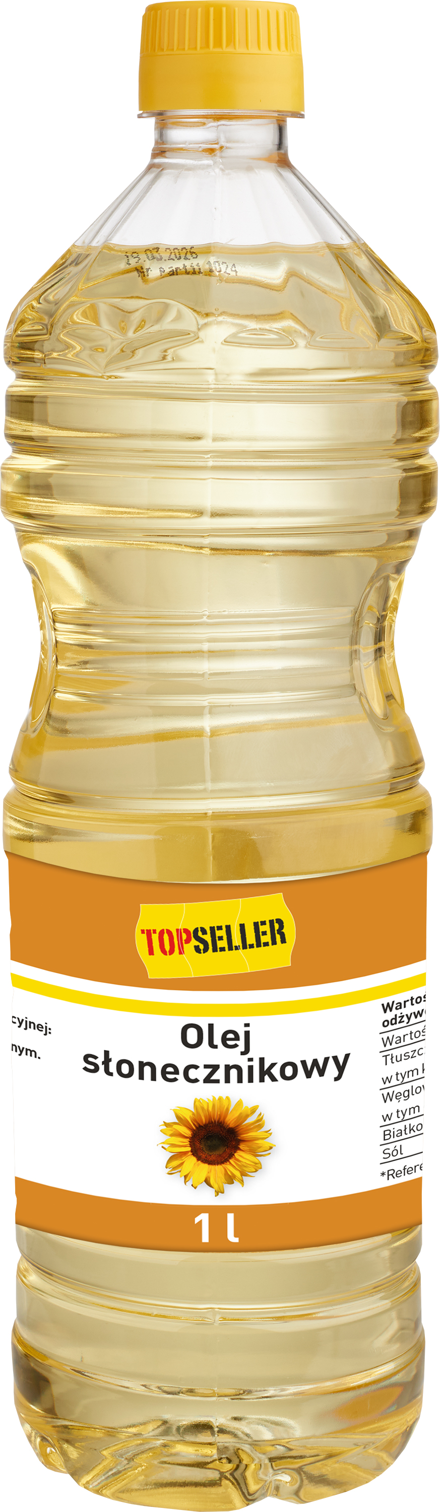Topseller Olej Słonecznikowy 1L