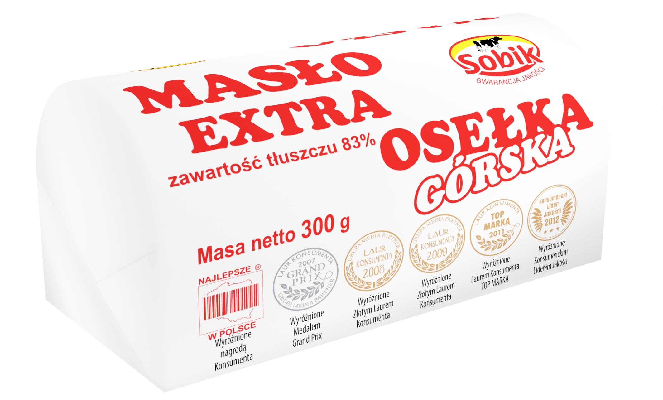 Sobik Osełka Górska Masło Extra 300G