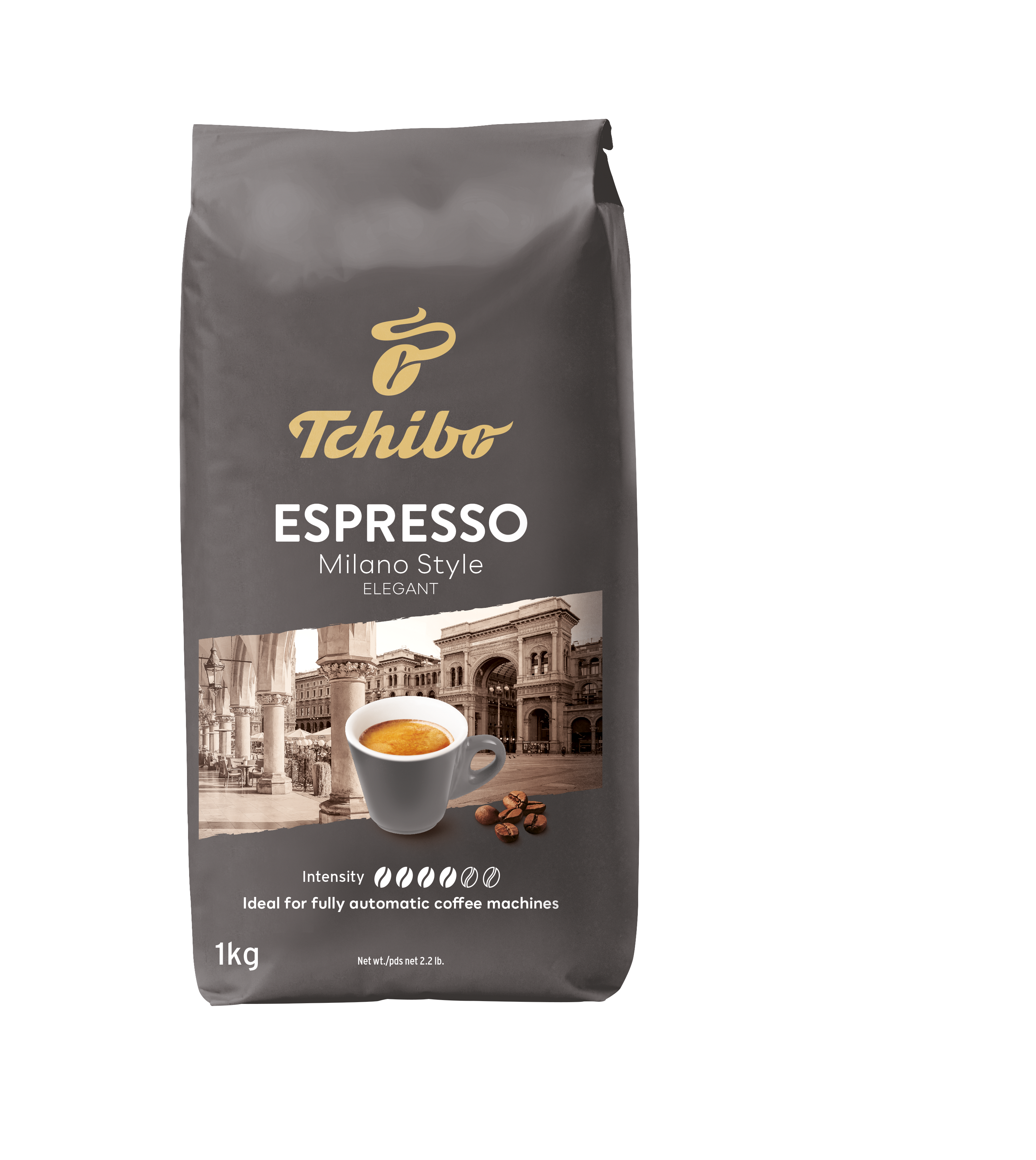 Kawa Tchibo Espresso Milano Style Elegant Roast 1000G Ziarnista