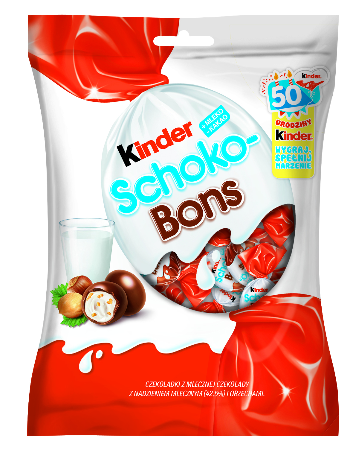 Kinder Schoko-Bons, Czekoladki Z Nadzieniem 125G