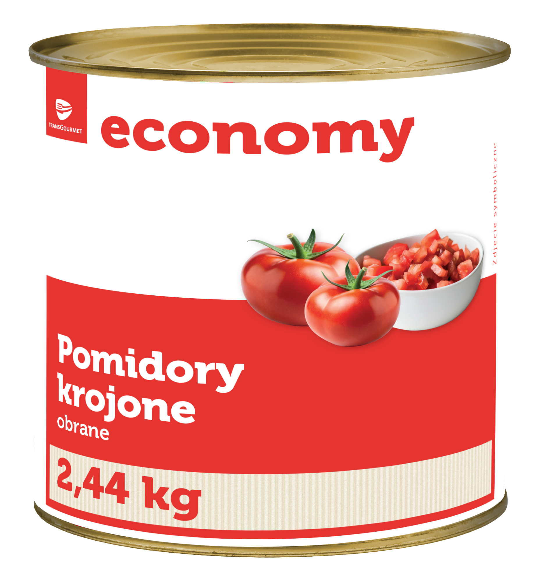 Tge/Tops Pomidory Krojone Bez Skórki 2,44Kg