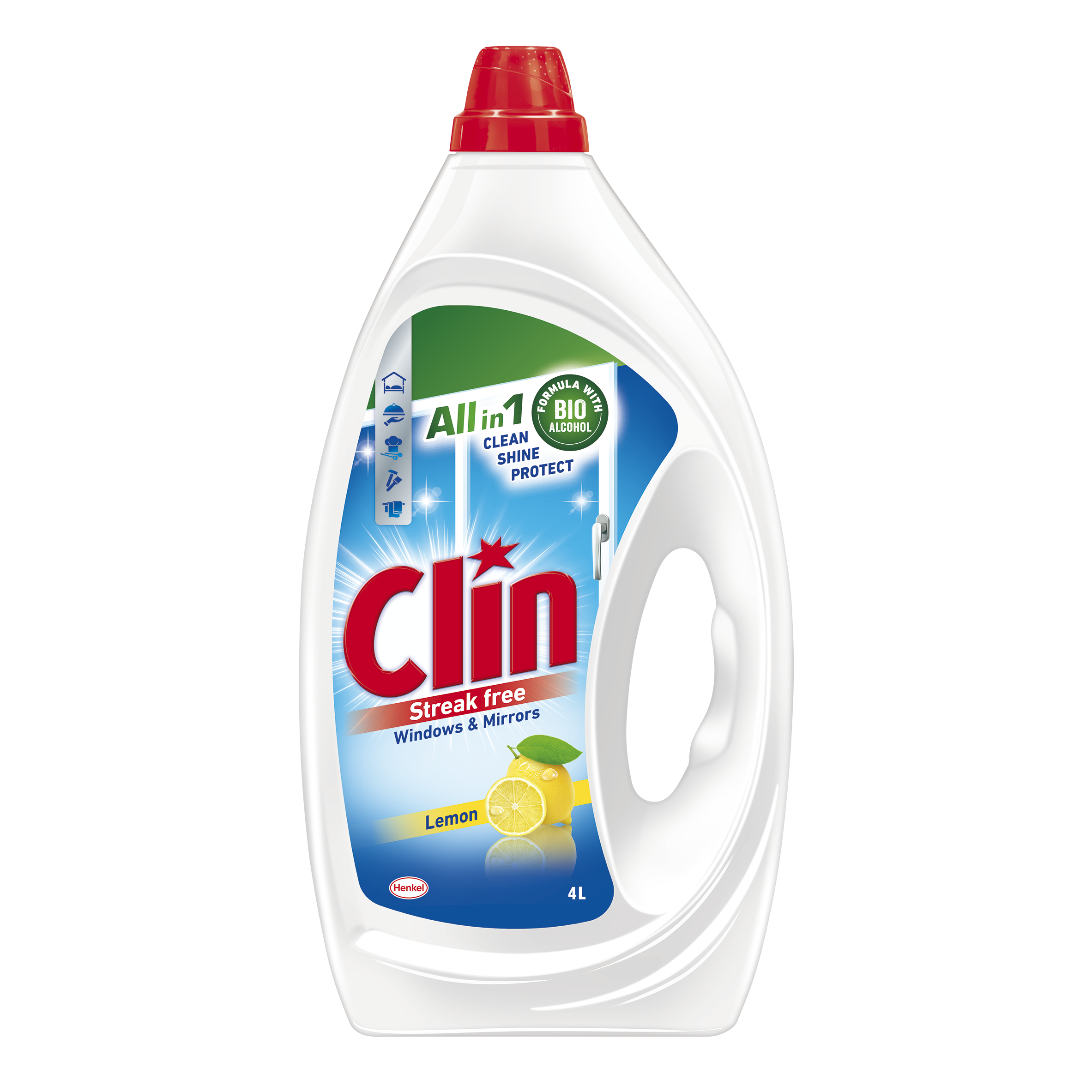 Clin Płyn Do Mycia Powierzchni Szklanych 4L