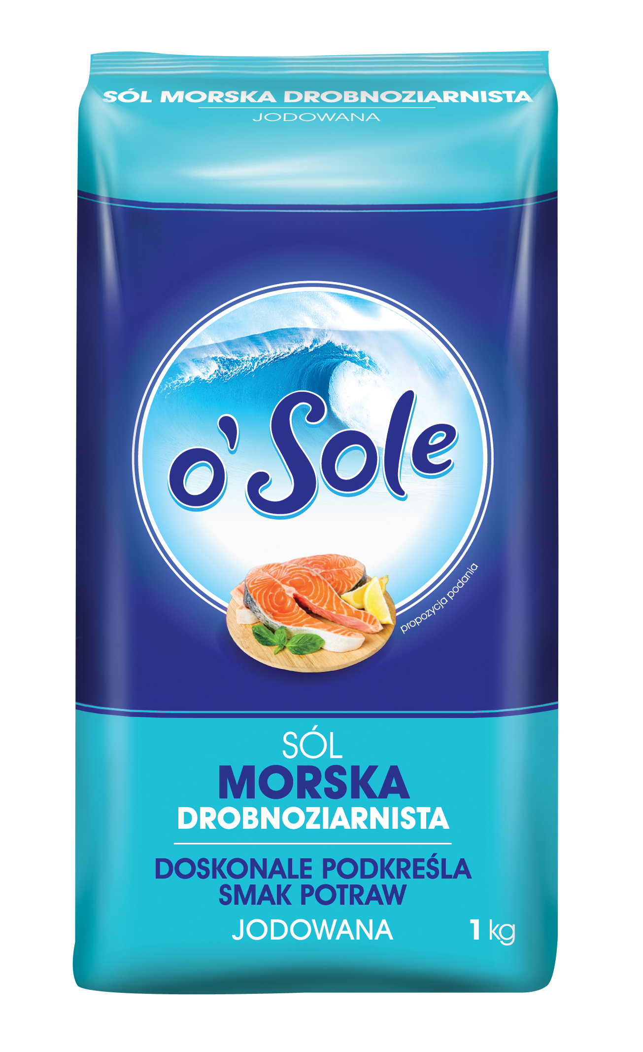 Sól Morska Drobnoziarnista Spożywcza Jodowana 1 Kg O'Sole