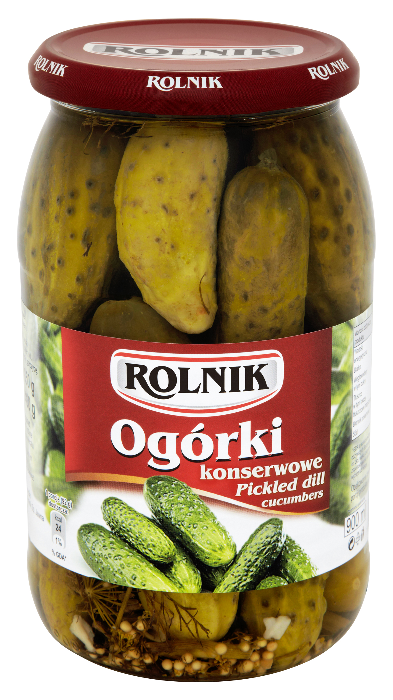 Ogórki Konserwowe Rolnik 900 Ml