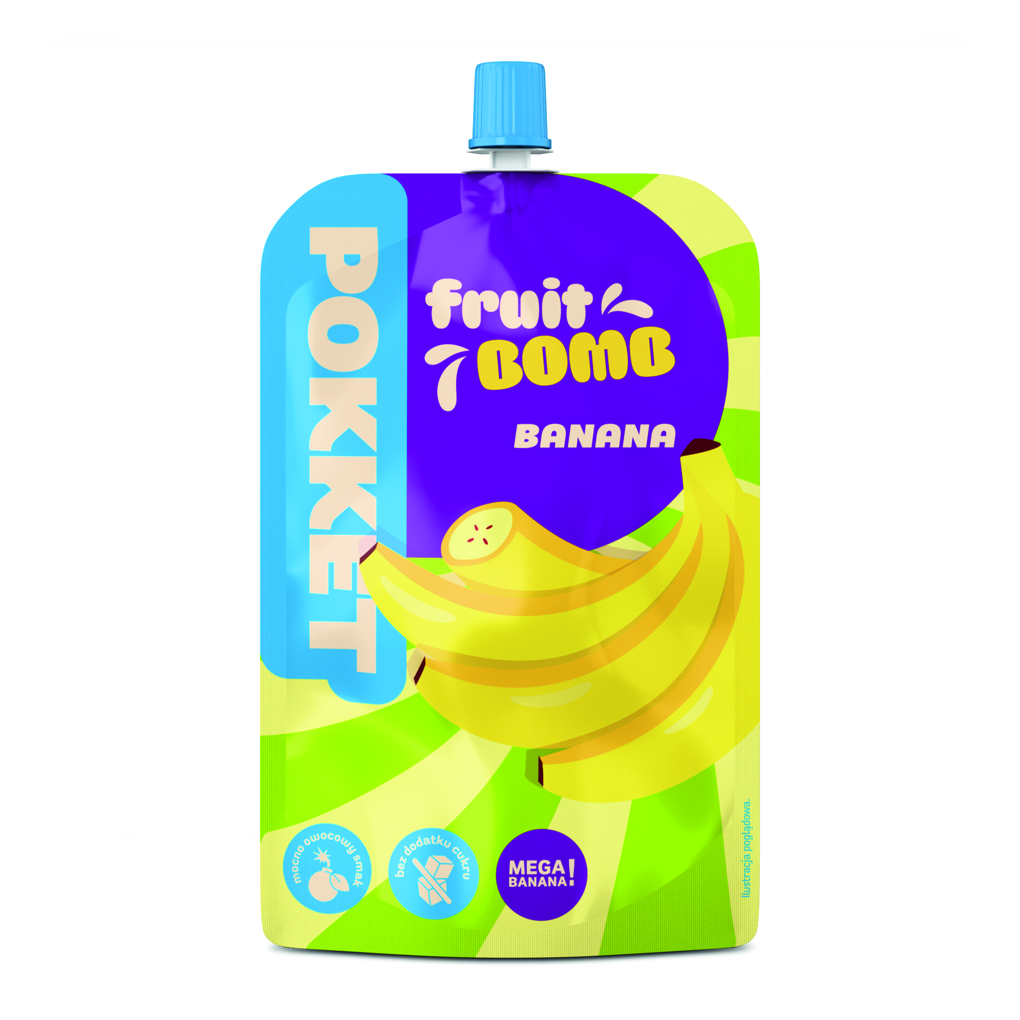Pokket Mus Fruit Bomb Bananowy 180G