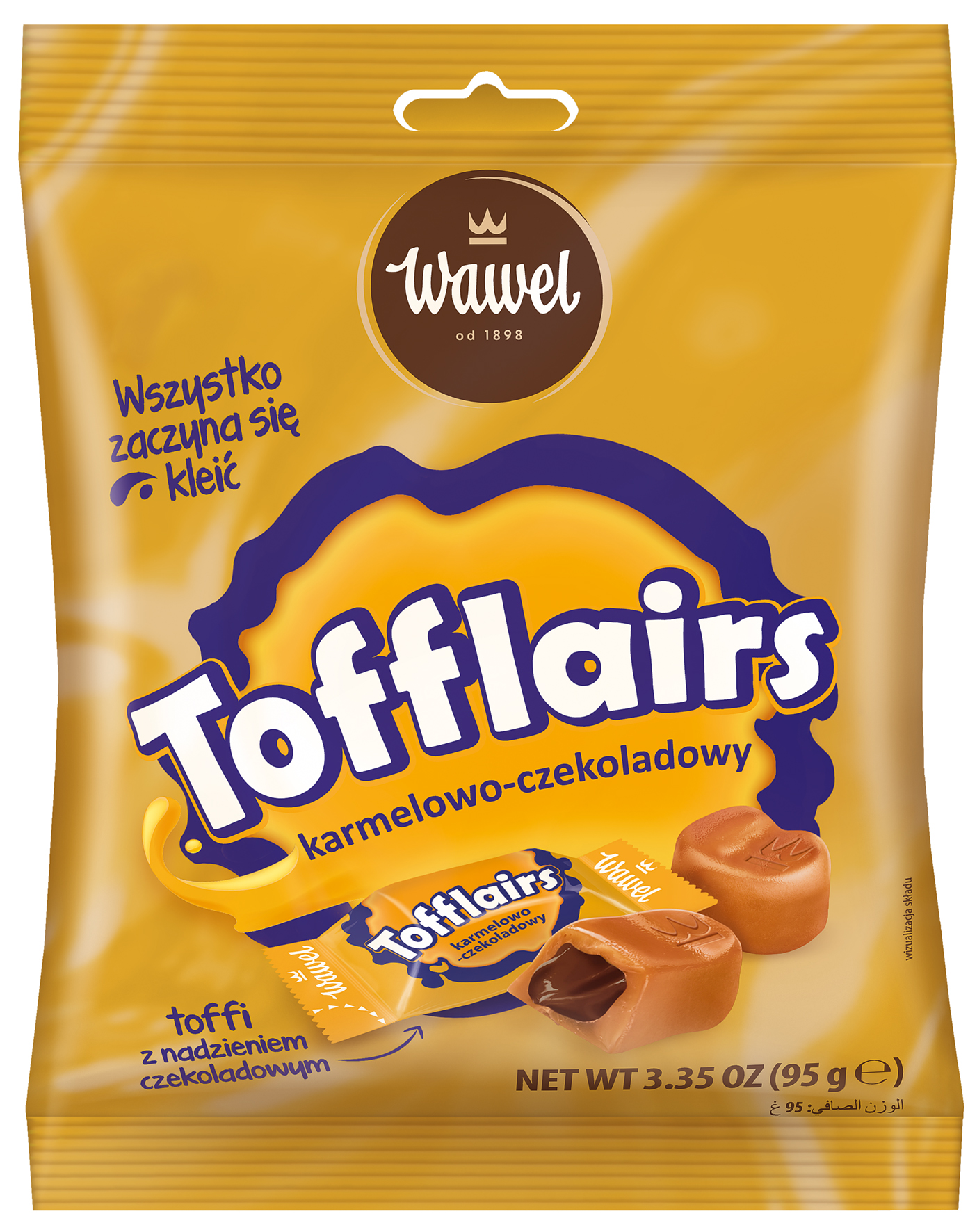 Wawel Tofflairs Karmelowo-Czekoladowy 95G
