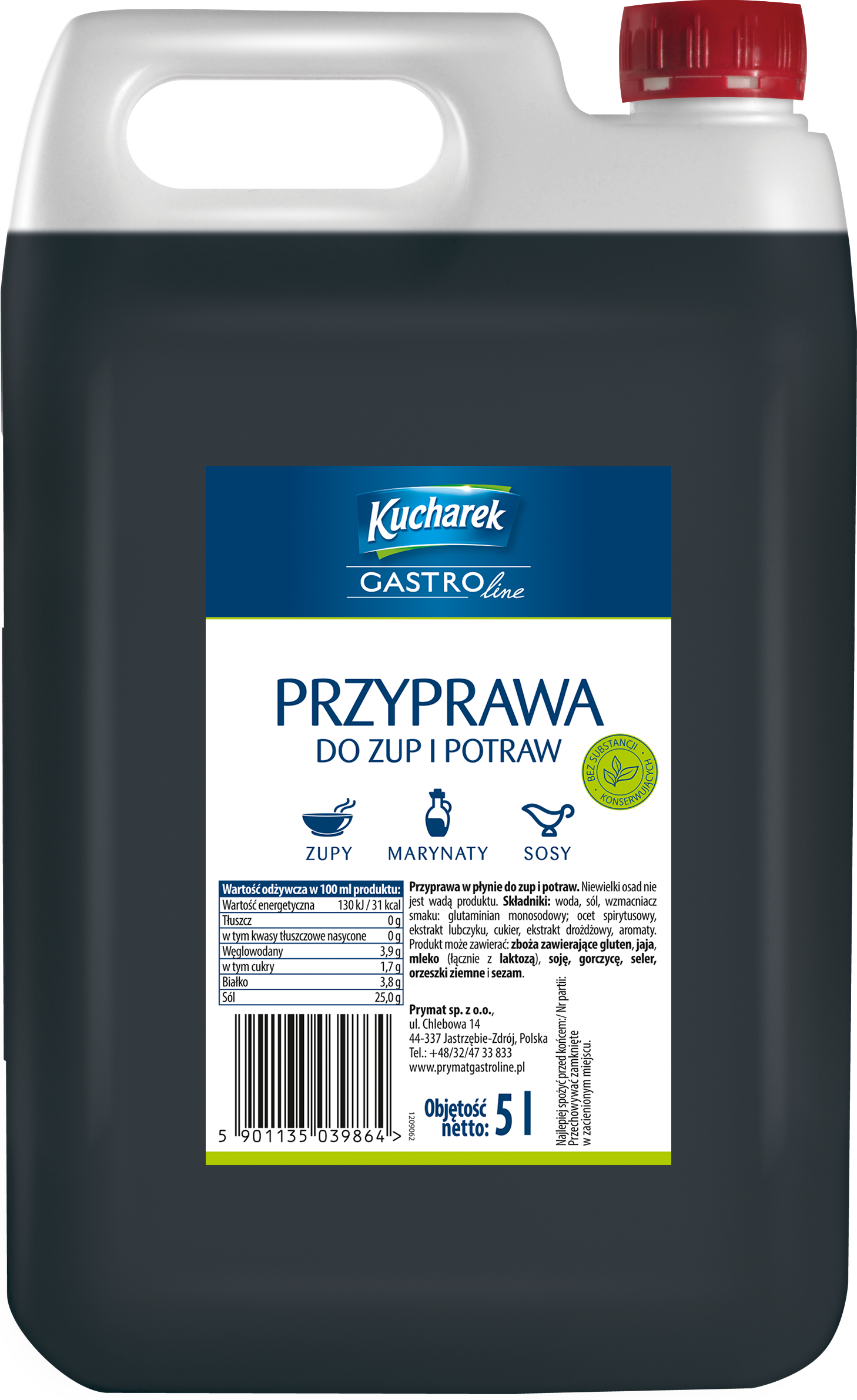 Przyprawa W Płynie Do Zup I Potraw 5L Kucharek