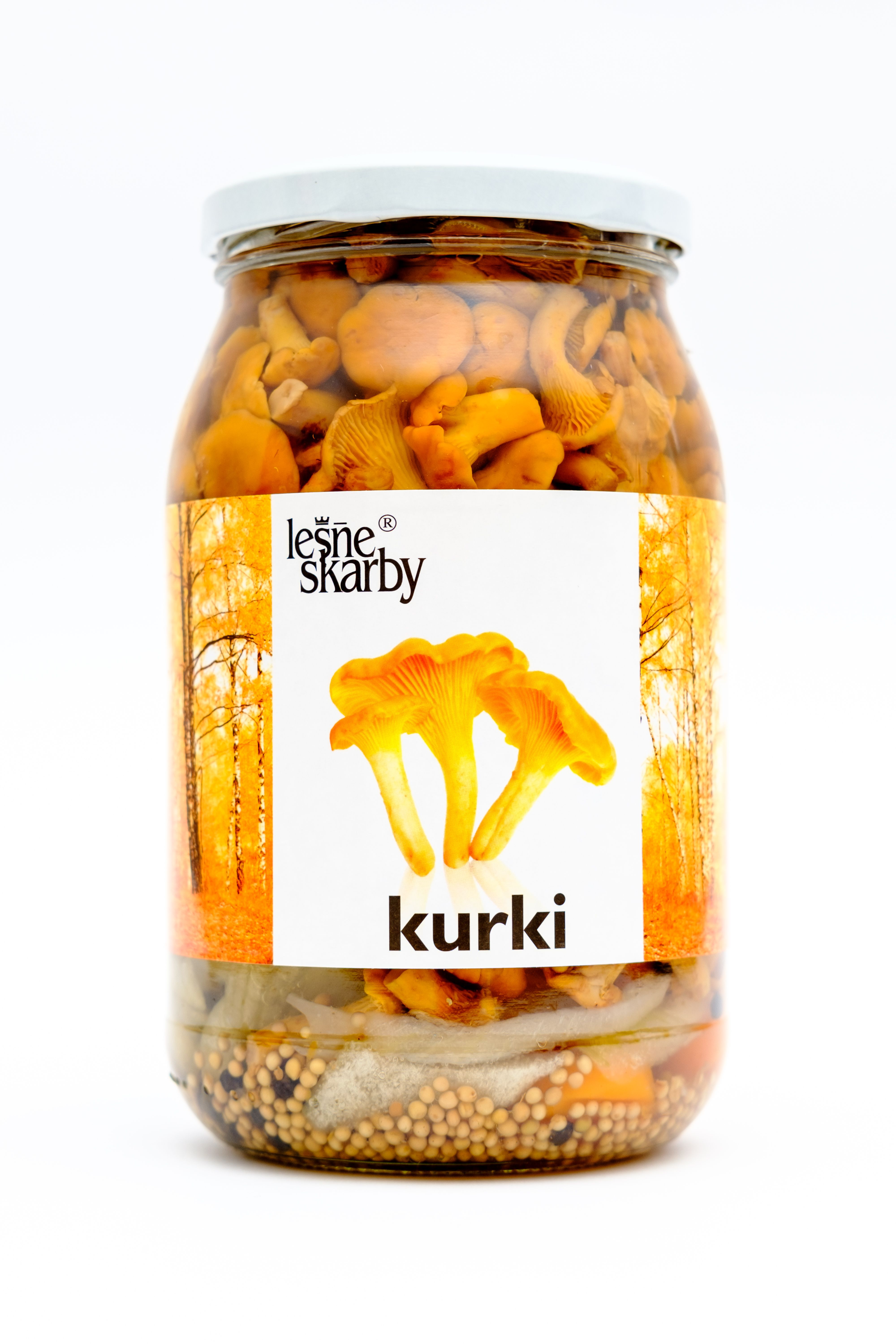 Kurki Marynowane Całe 800 G Leśne Skarby Produkt Pasteryzowany