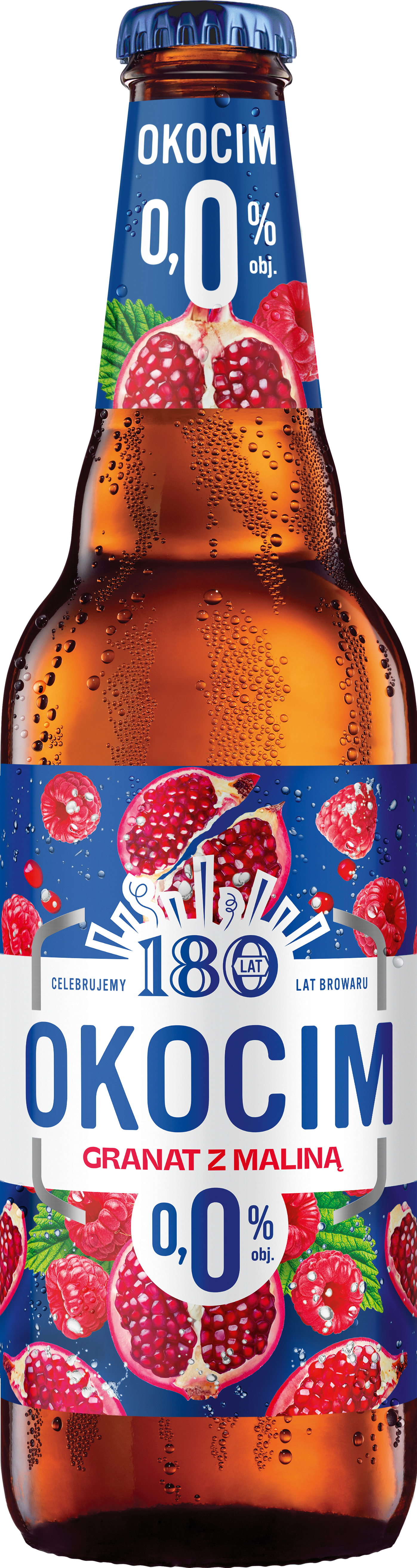 Okocim Granat Z Maliną 0,0% 500 Ml Butelka Zwrotna