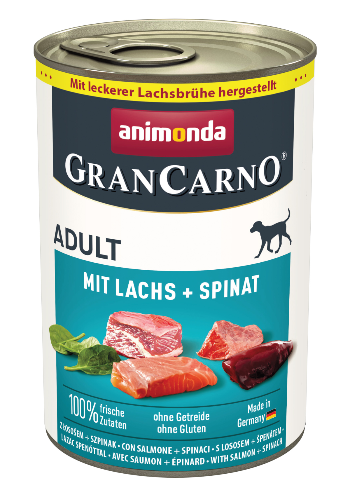 Animonda Grancarno Adult Z Łososiem I Szpinakiem 400G