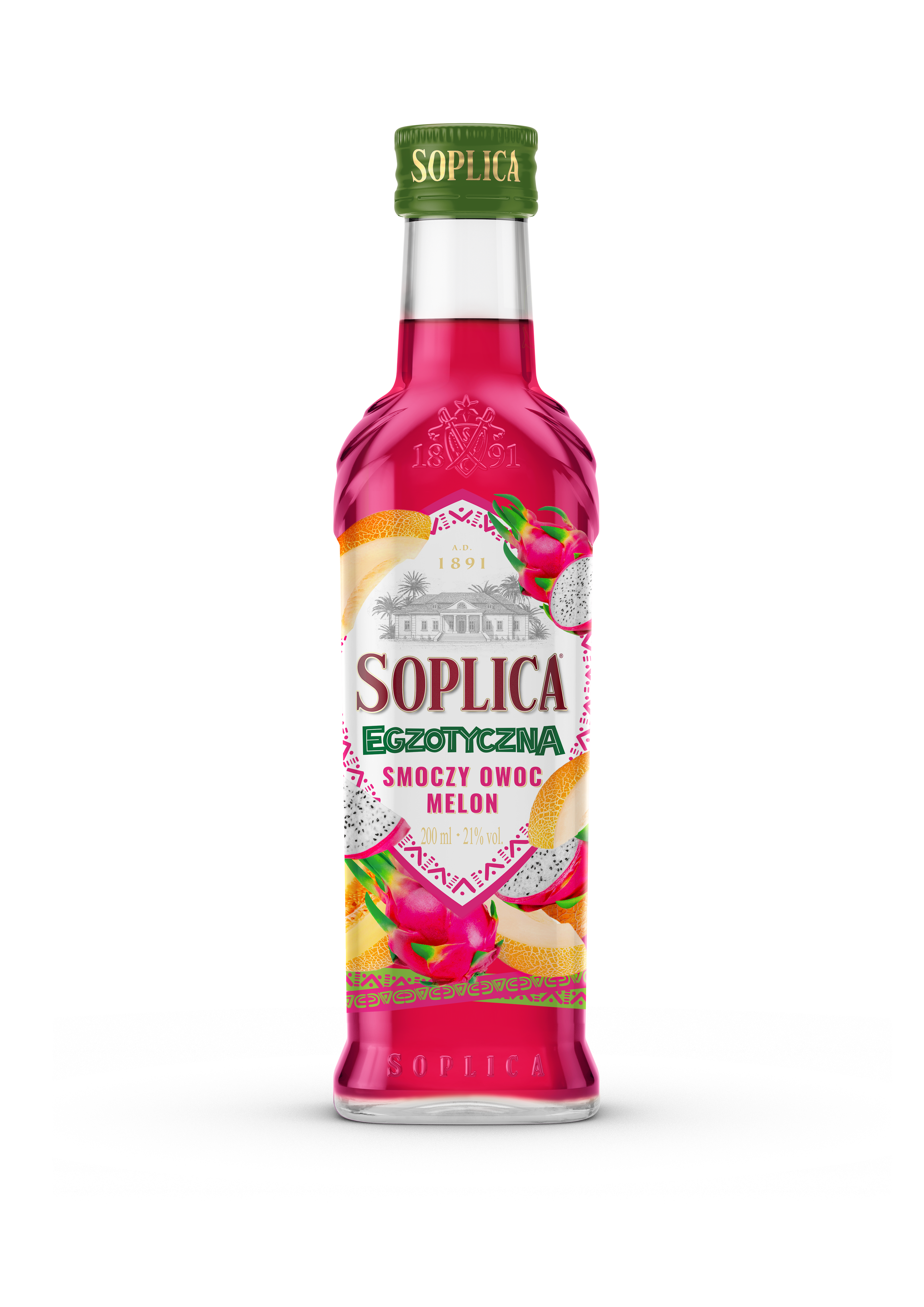 Soplica Smoczy Owoc Melon 21% 0,2L