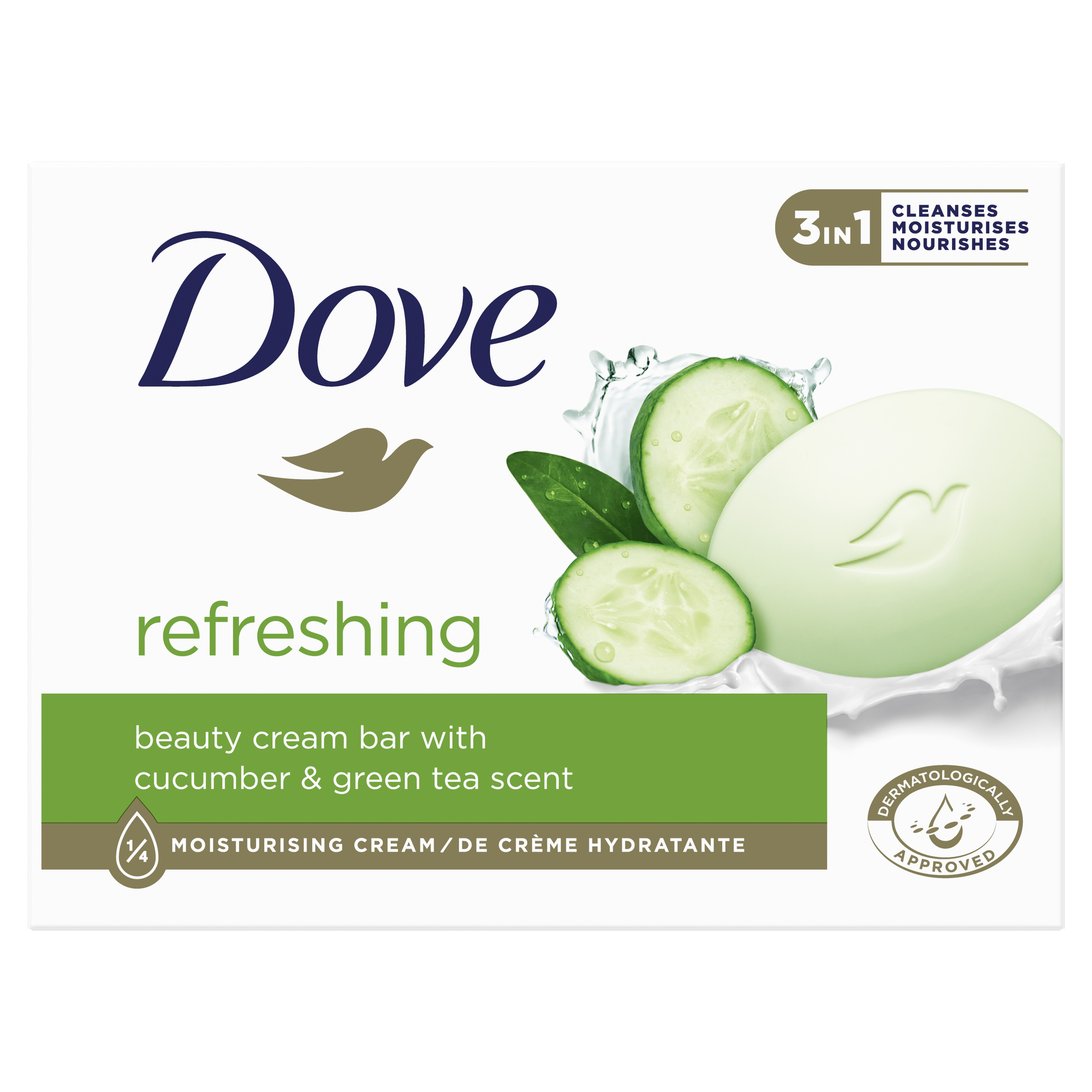 Kremowa Kostka Myjąca Dove Ogórek I Zielona Herbata 90G