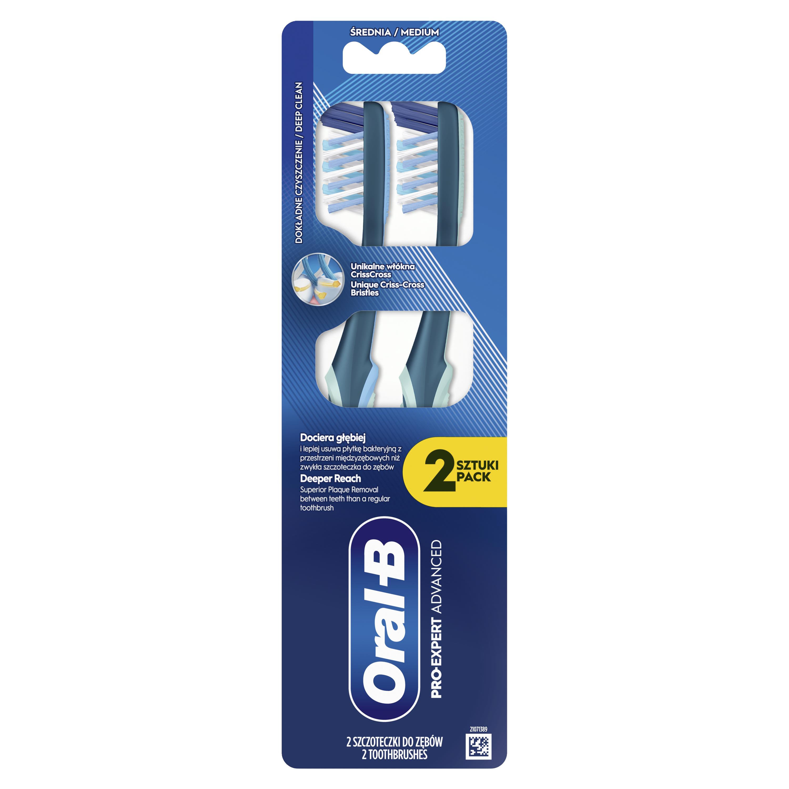 Oral-B Pro-Expert Advanced Szczoteczki Do Zębów 2 Szt