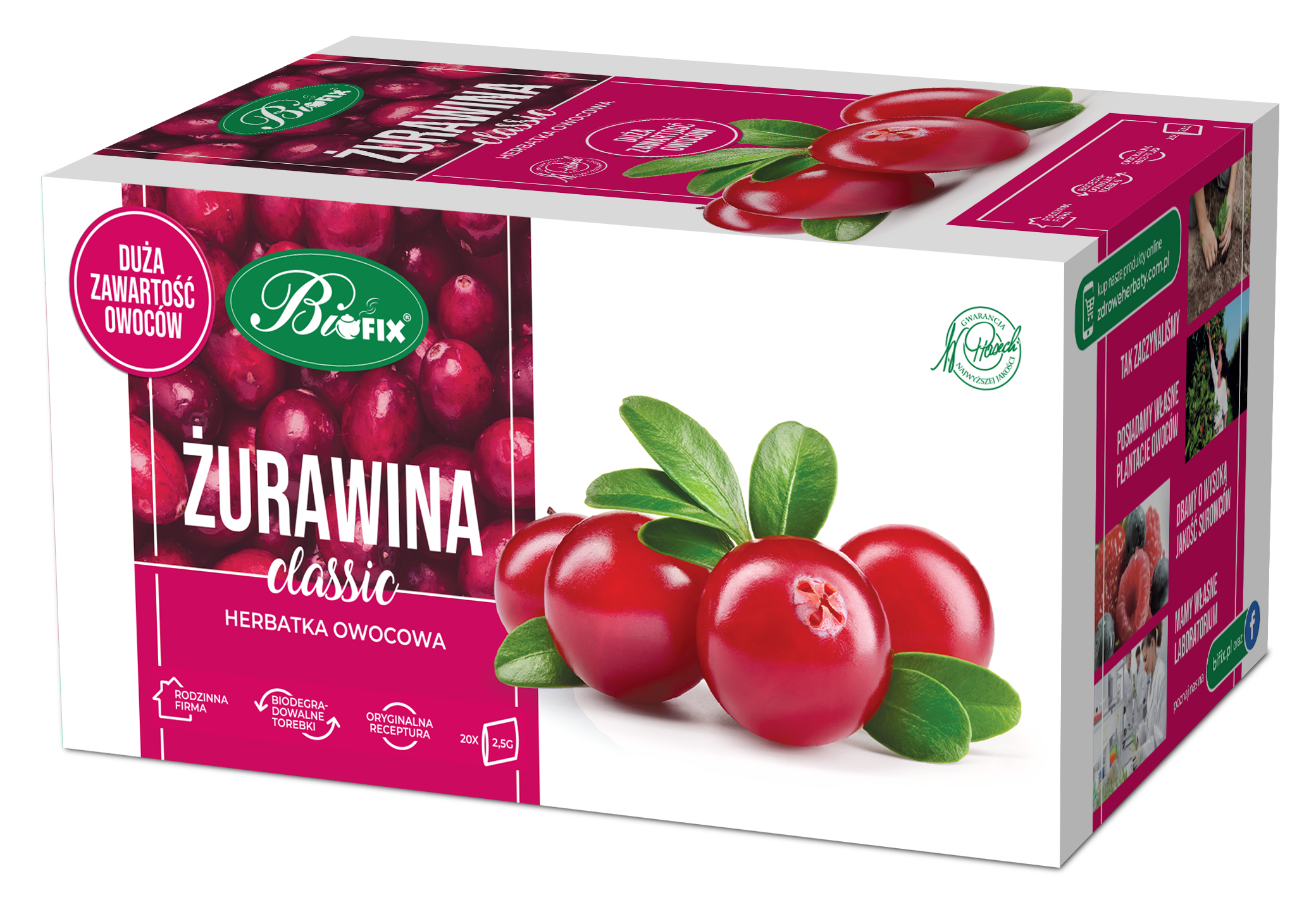 Bifix Classic Żurawina Herbatka Ekspresowa 20X2,5G