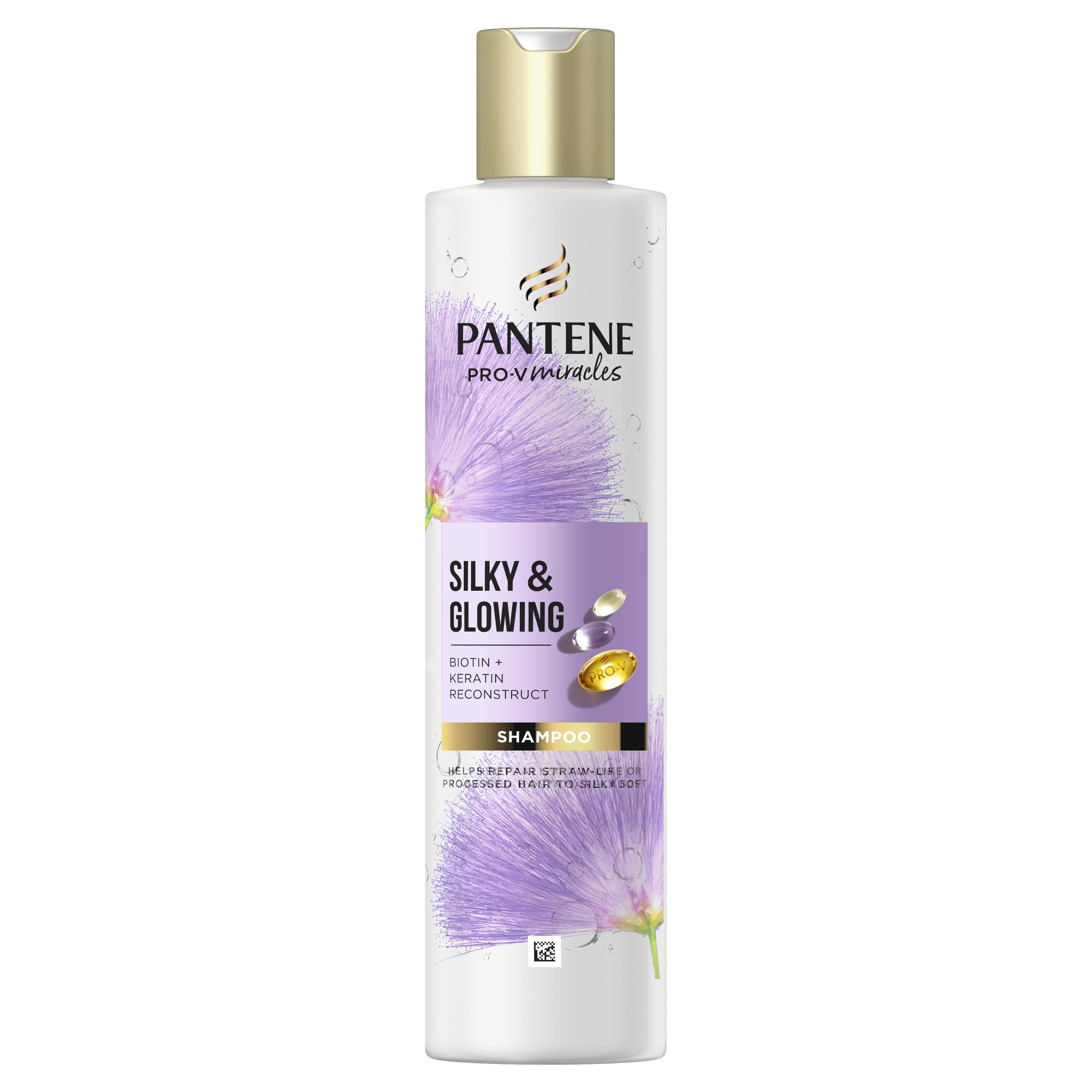 Pantene Silky And Glowing Szampon Z Biotyną I Keratyną 250 Ml