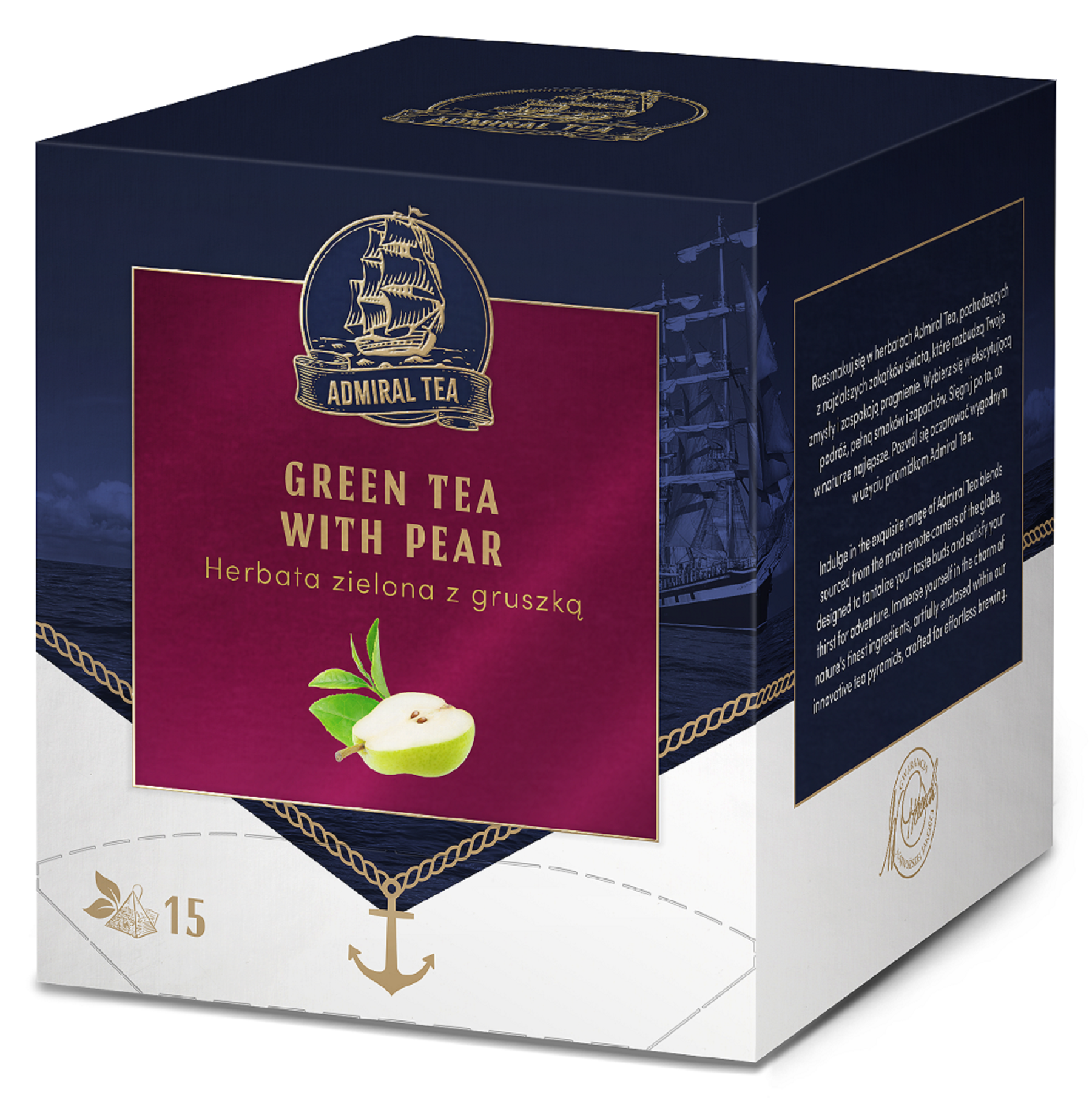 Admiral Tea Zielona Z Gruszką Herb. Ekspr. 15X2G